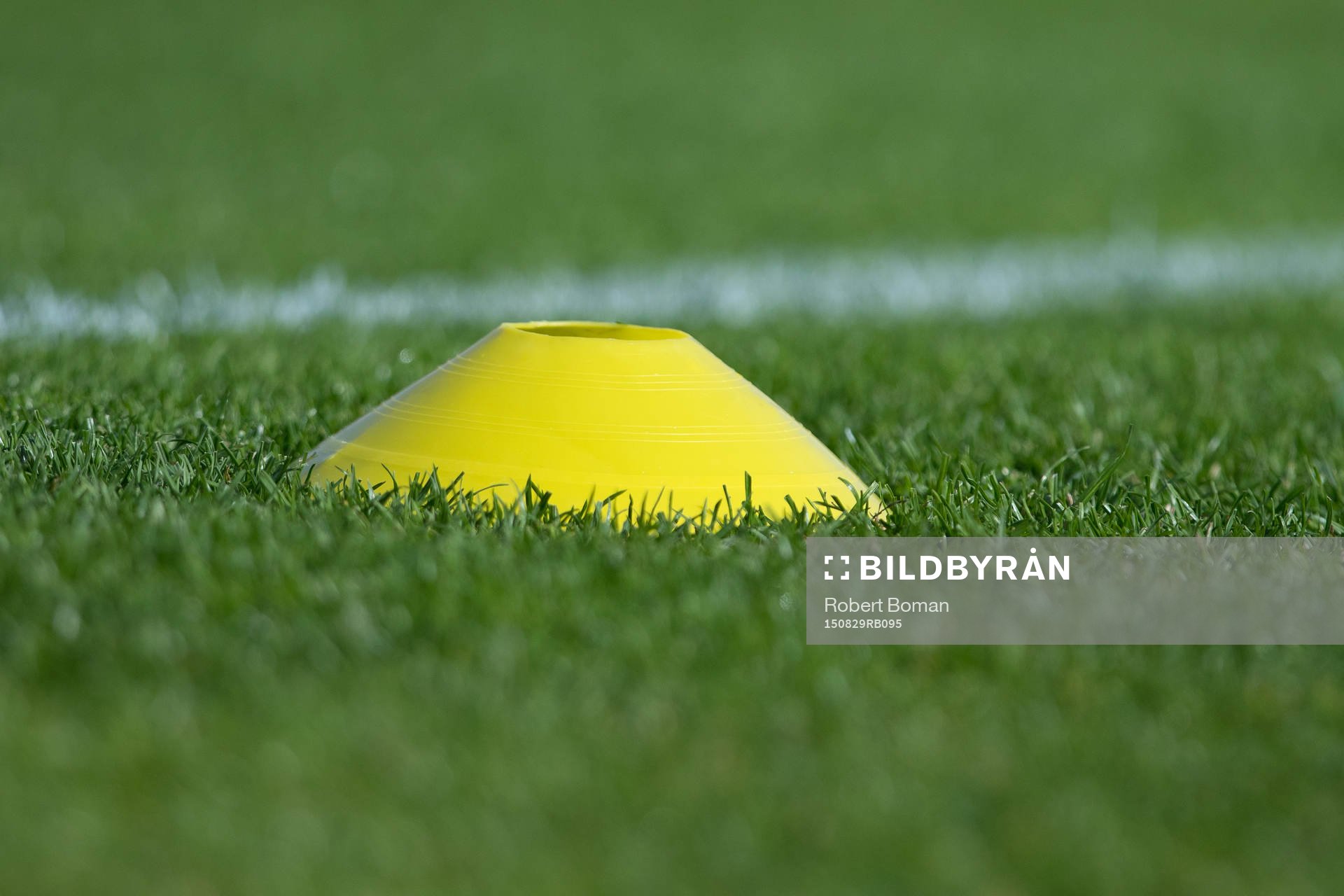 En kona före fotbollsmatchen i Allsvenskan mellan