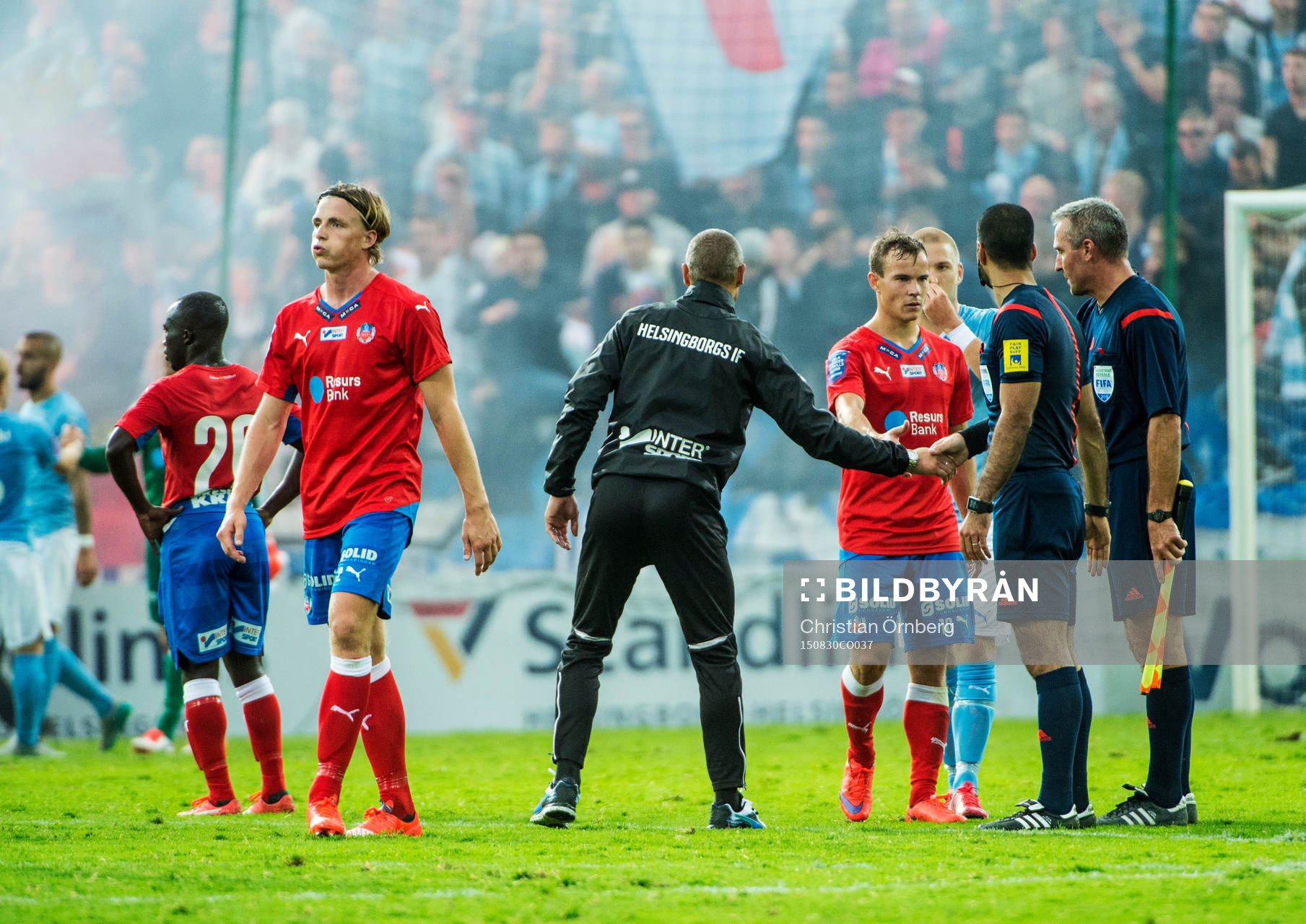 Helsingborgs Carl Johansson och Anton Wede deppar medan