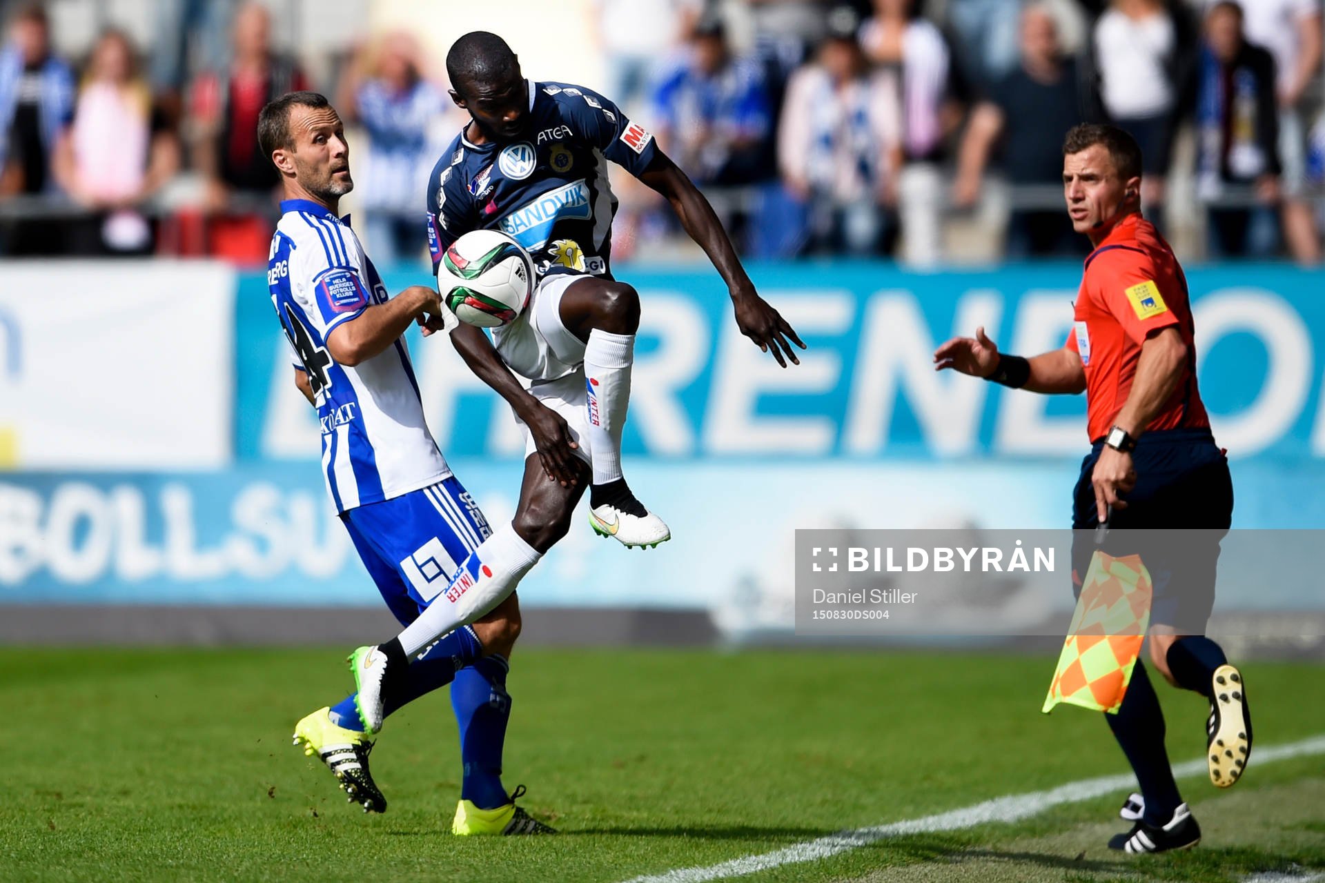 IFK Göteborgs Gustav Svensson och Gefles Kvame Bonsu