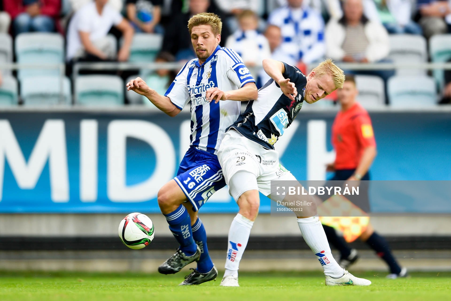 IFK Göteborgs Mikael Boman och Gefles Martin Rauschenberg