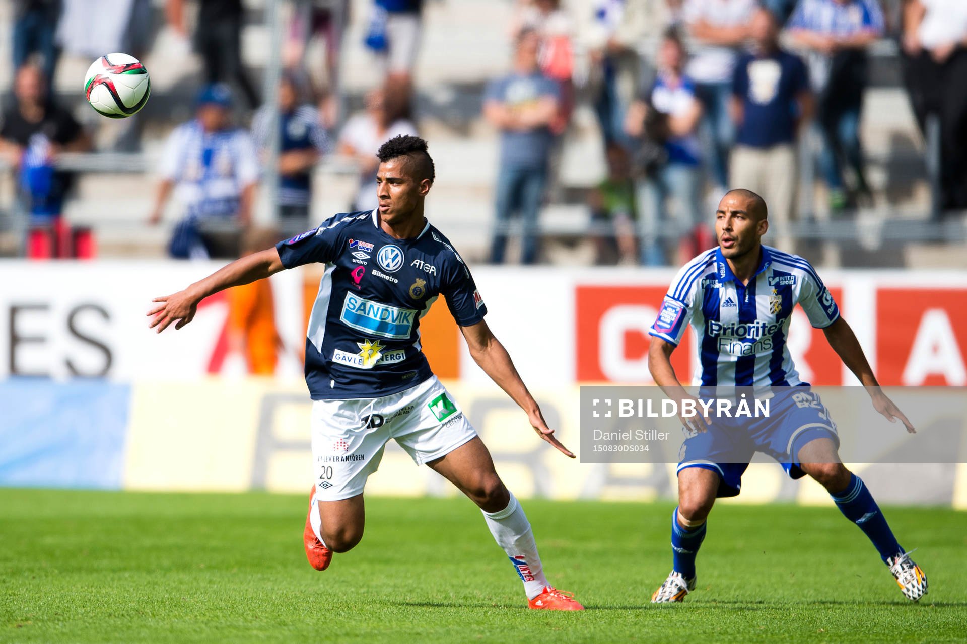 Gefles Emil Bellander och IFK Göteborgs Haitam Aleesami
