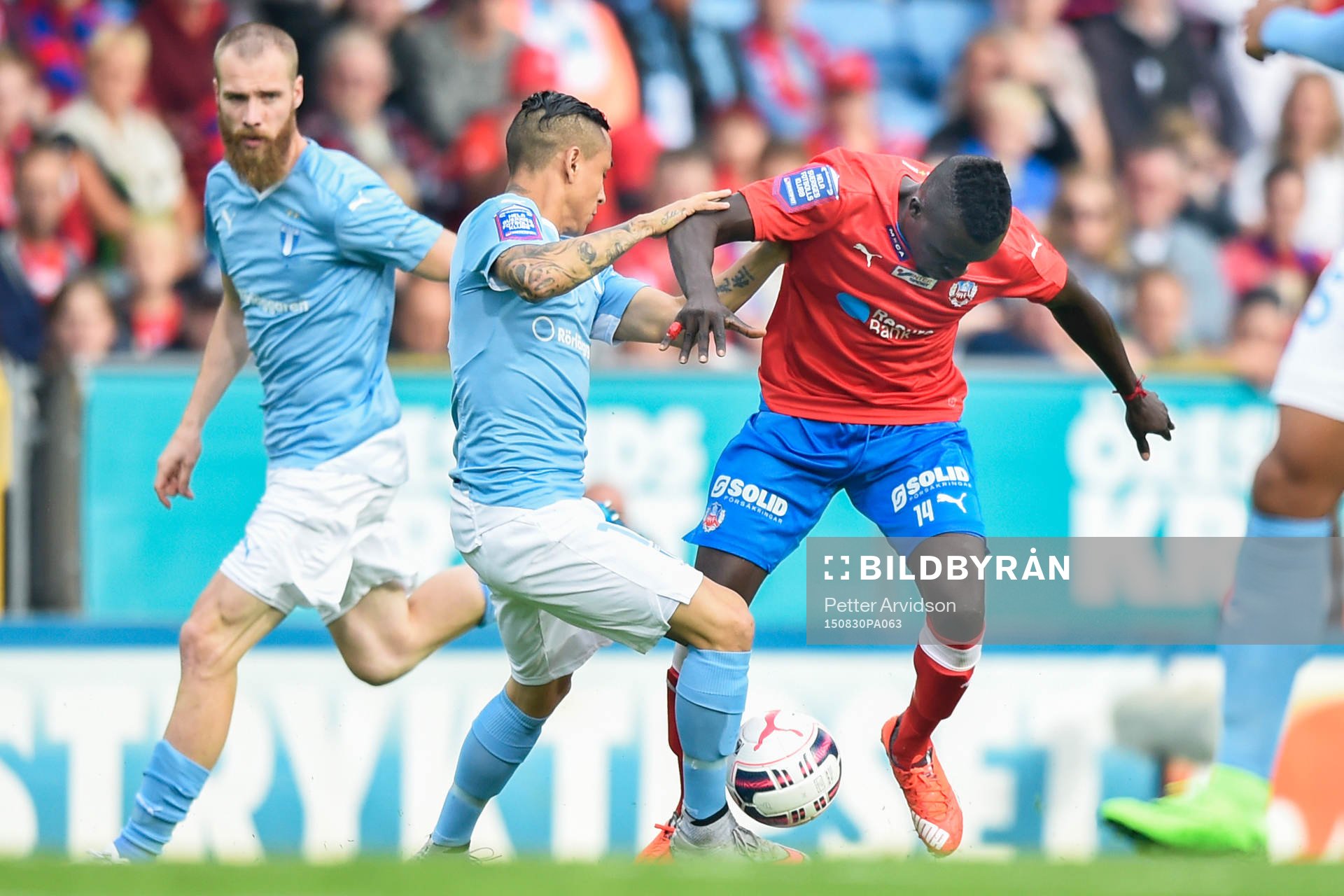 Malmö FFs Yoshimar Yotún och Helsingborgs Lalawélé