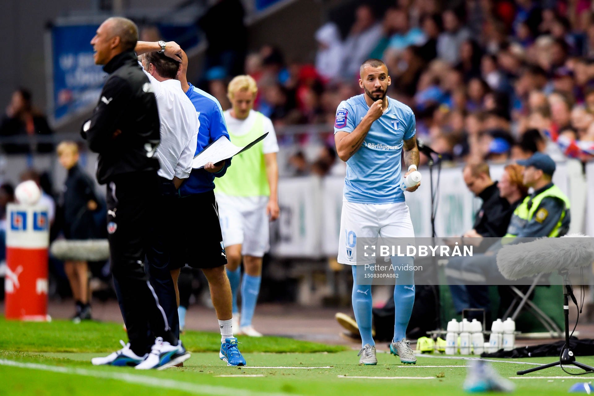 Malmö FFs Guillermo Molins på väg in