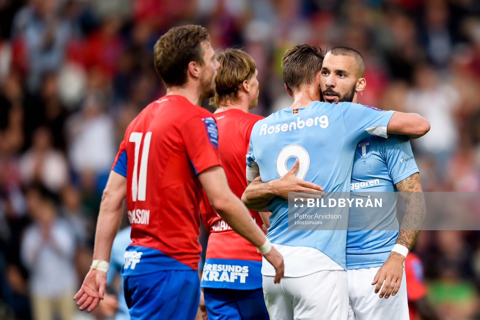 Malmö FFs Markus Rosenberg och Guillermo Molins jublar