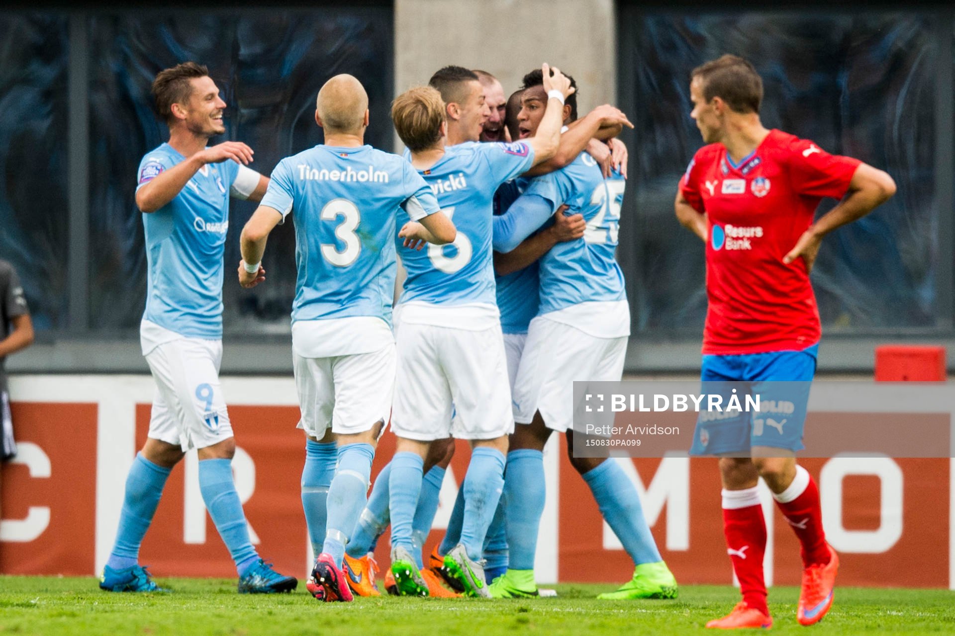 Malmö FFs spelare jublar