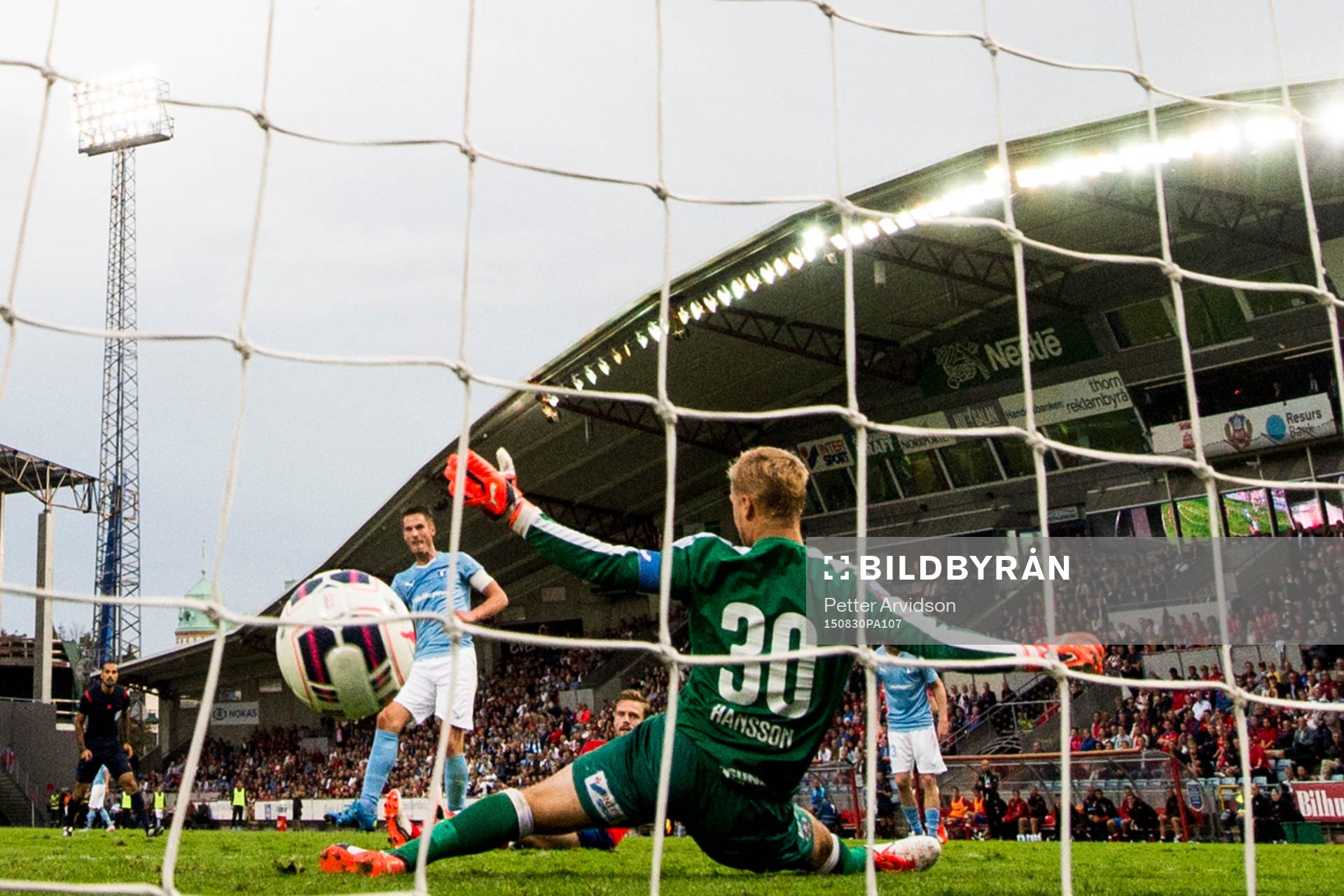 Malmö FFs Markus Rosenberg gör 0-3 bakom Helsingborgs