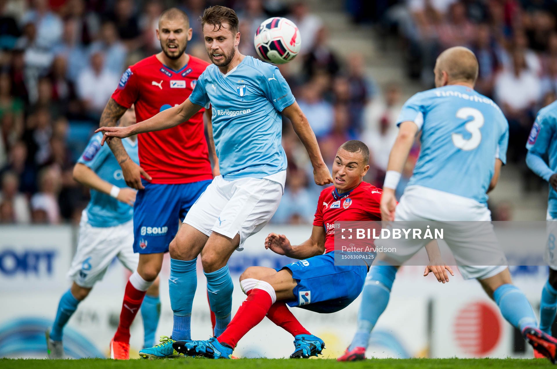Helsingborgs Jordan Larsson misslyckas med ett skott