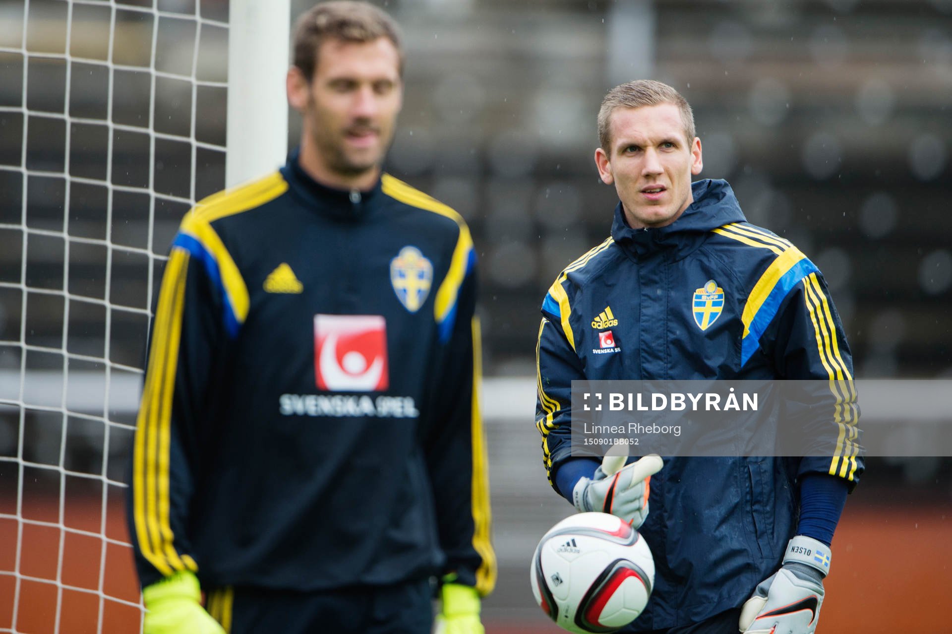 Målvakterna Andreas Isaksson och Robin Olsen