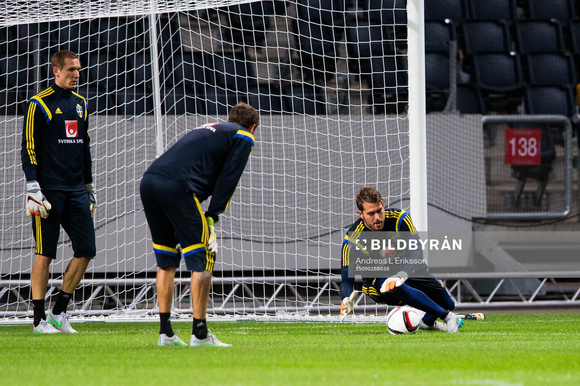 Robin Olsen, Andreas Isaksson och Kristoffer Nordfeldt