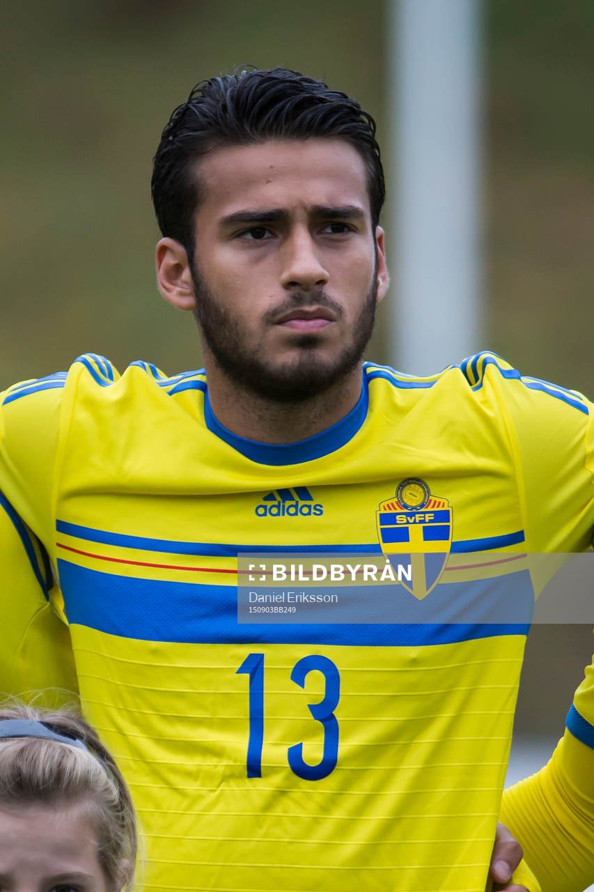 Christian Rubio Sivodedov i P18-landskampen i fotboll