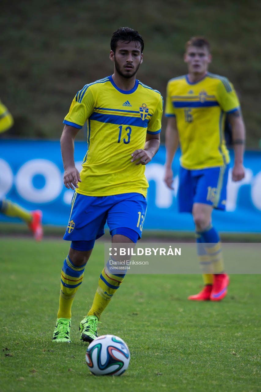 Christian Rubio Sivodedov i P18-landskampen i fotboll