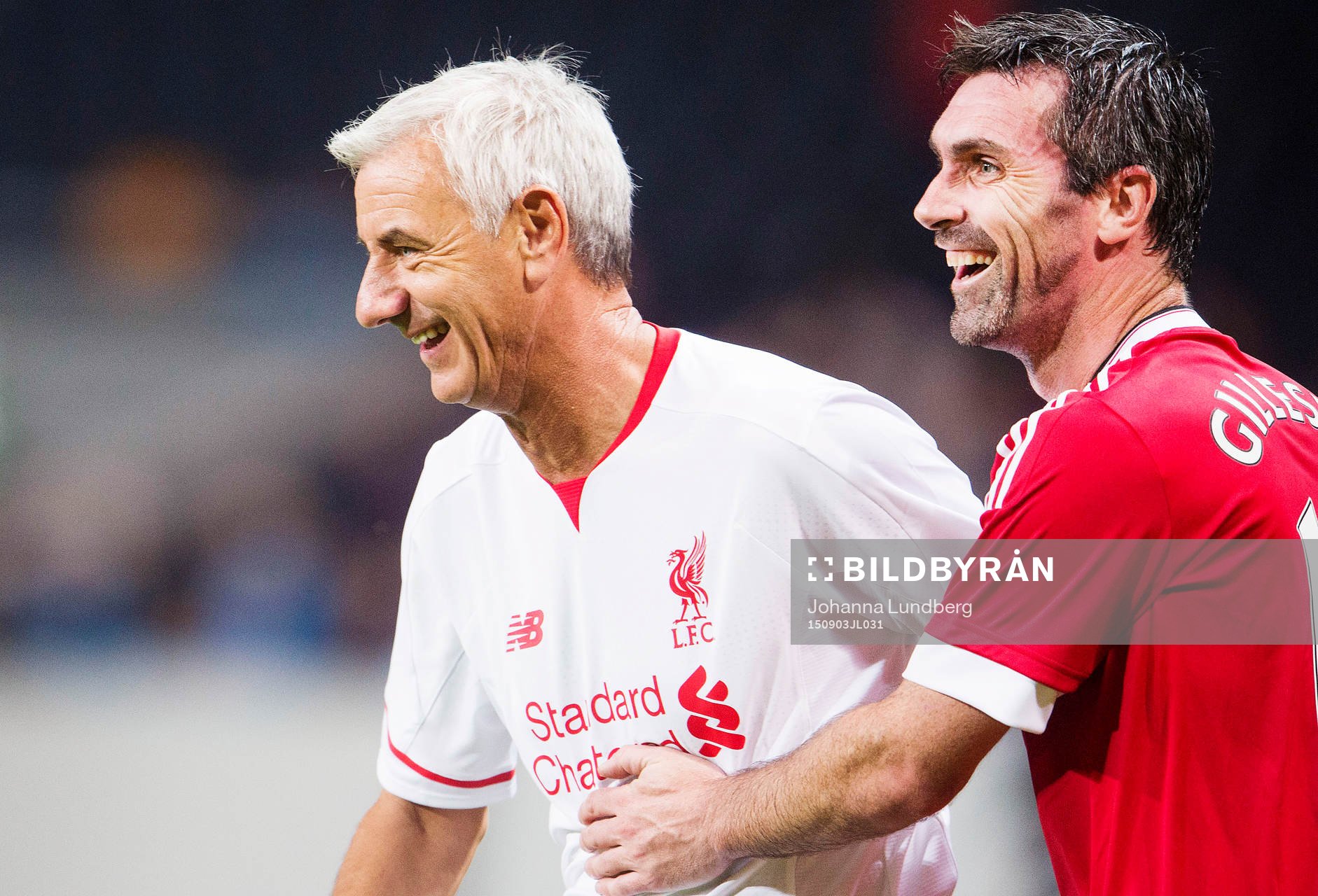Liverpools Ian Rush och Manchester Uniteds Keith Gillespie