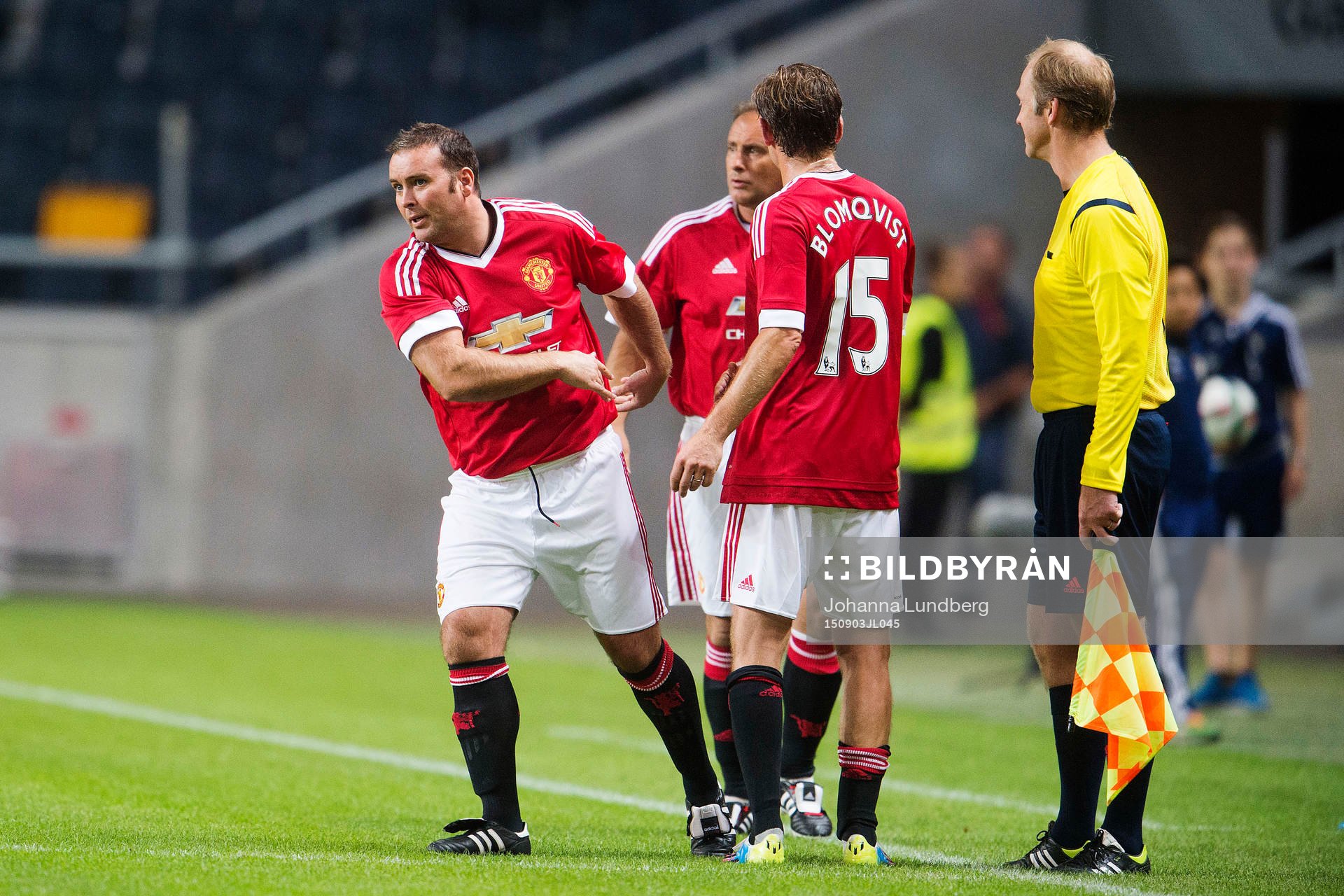 Manchester Uniteds Jesper Blomqvist byts ut