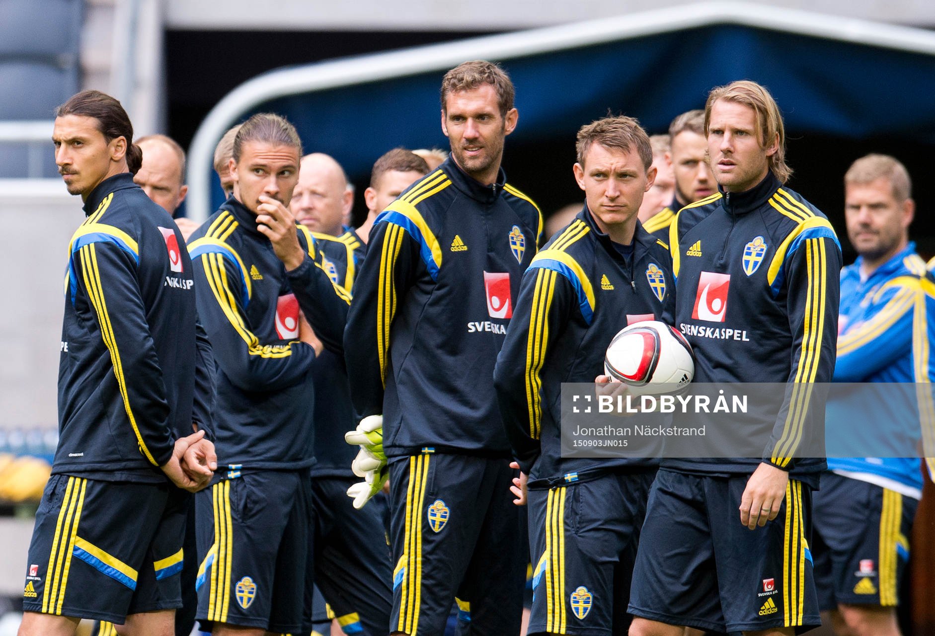 Zlatan Ibrahimovic, Erik Johansson, Andreas Isaksson, Kim