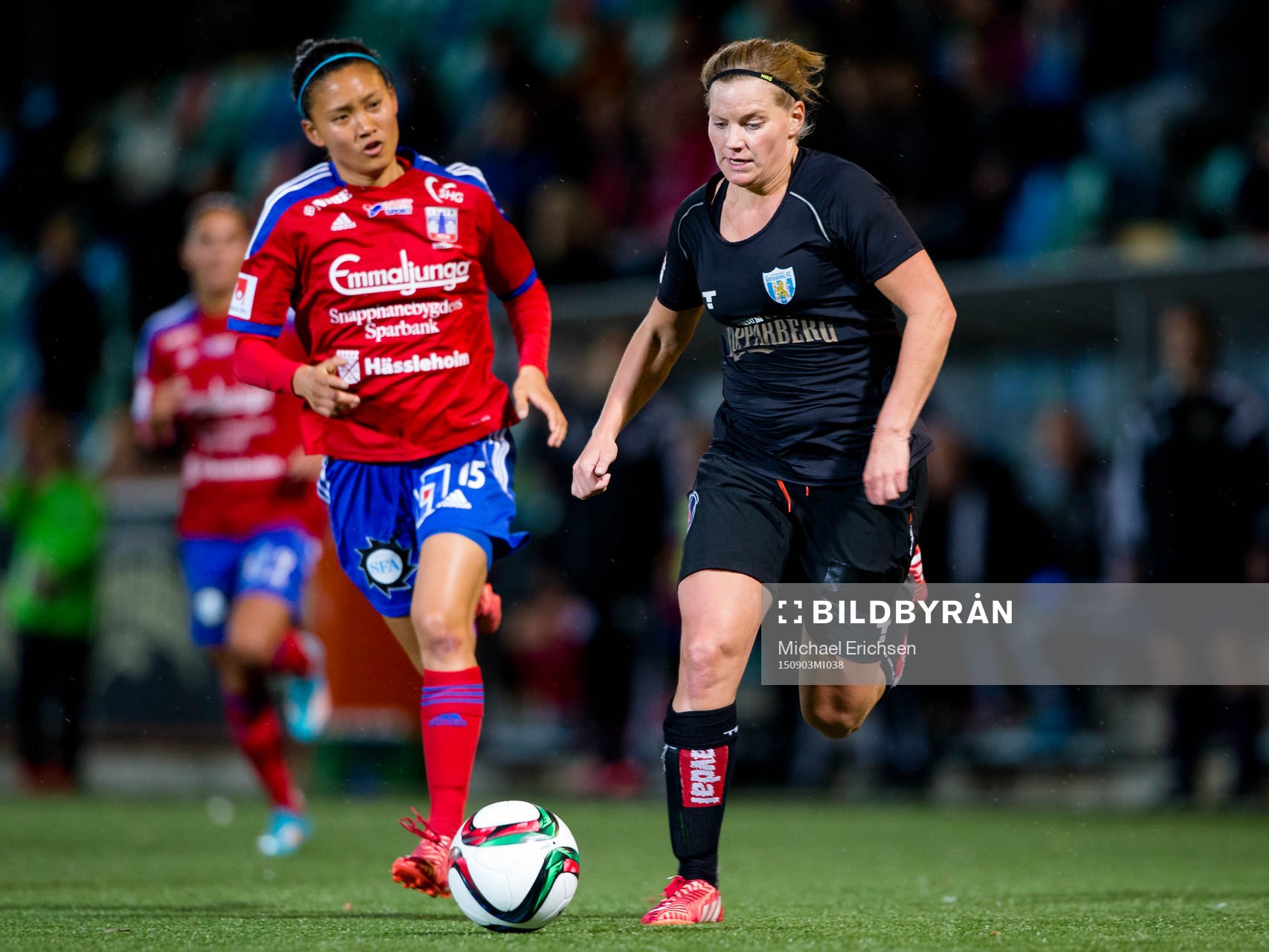 Göteborgs Sara Linden före Vittsjös Michelle Pao