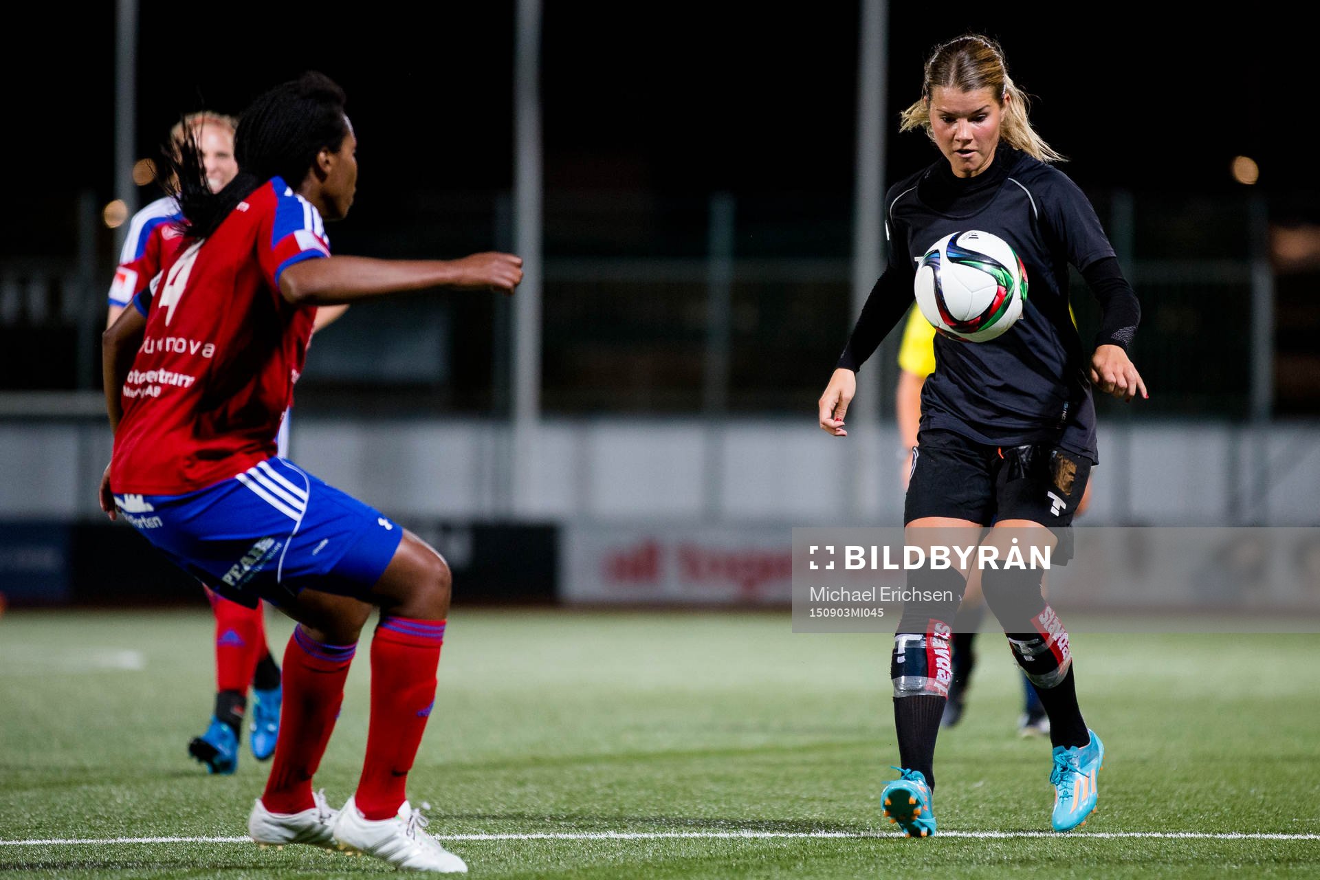 Göteborgs Andrine Hegerberg mot Vittsjös Ifeoma Dieke