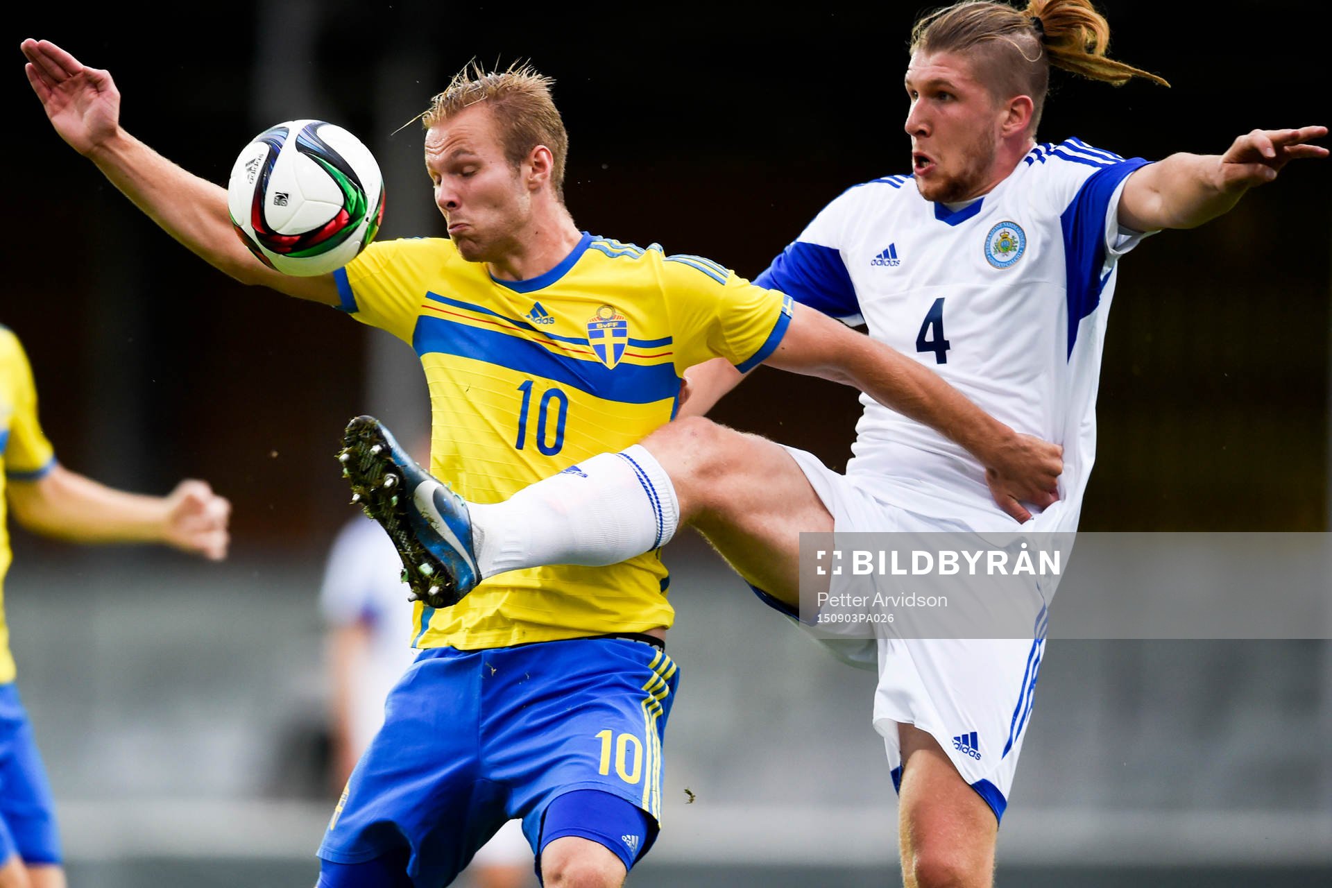 Sveriges Gustav Engvall och San Marinos Juri Biordi