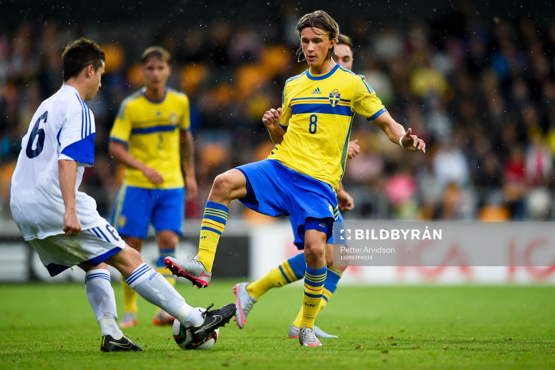 San Marinos Andrea Grandoni och Sveriges Kristoffer Olsson