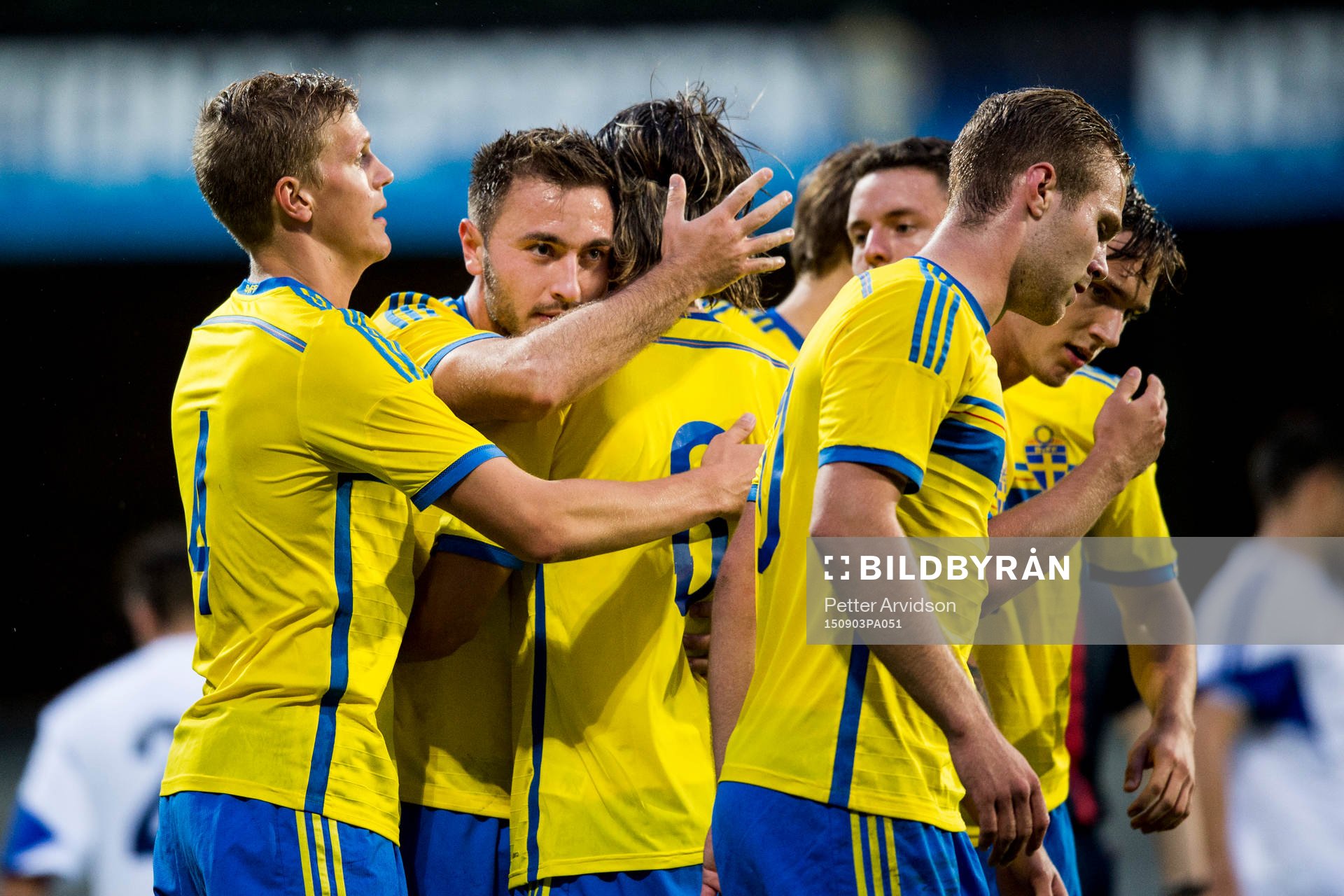 Sveriges Joakim Nilsson, Kristoffer Olsson, Gustav Engvall