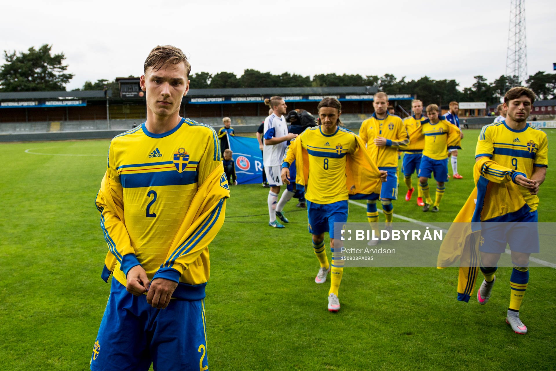 Sveriges Linus Wahlqvist, Kristoffer Olsson och Arber Zeneli