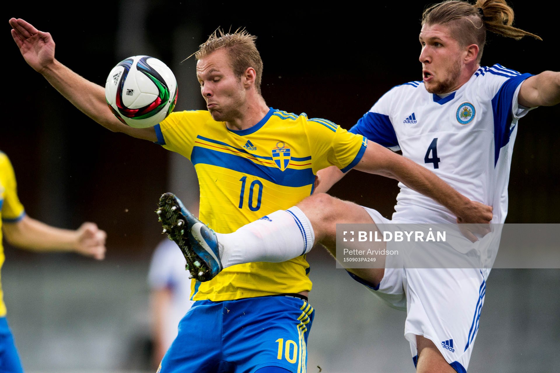 Sveriges Gustav Engvall och San Marinos Juri Biordi