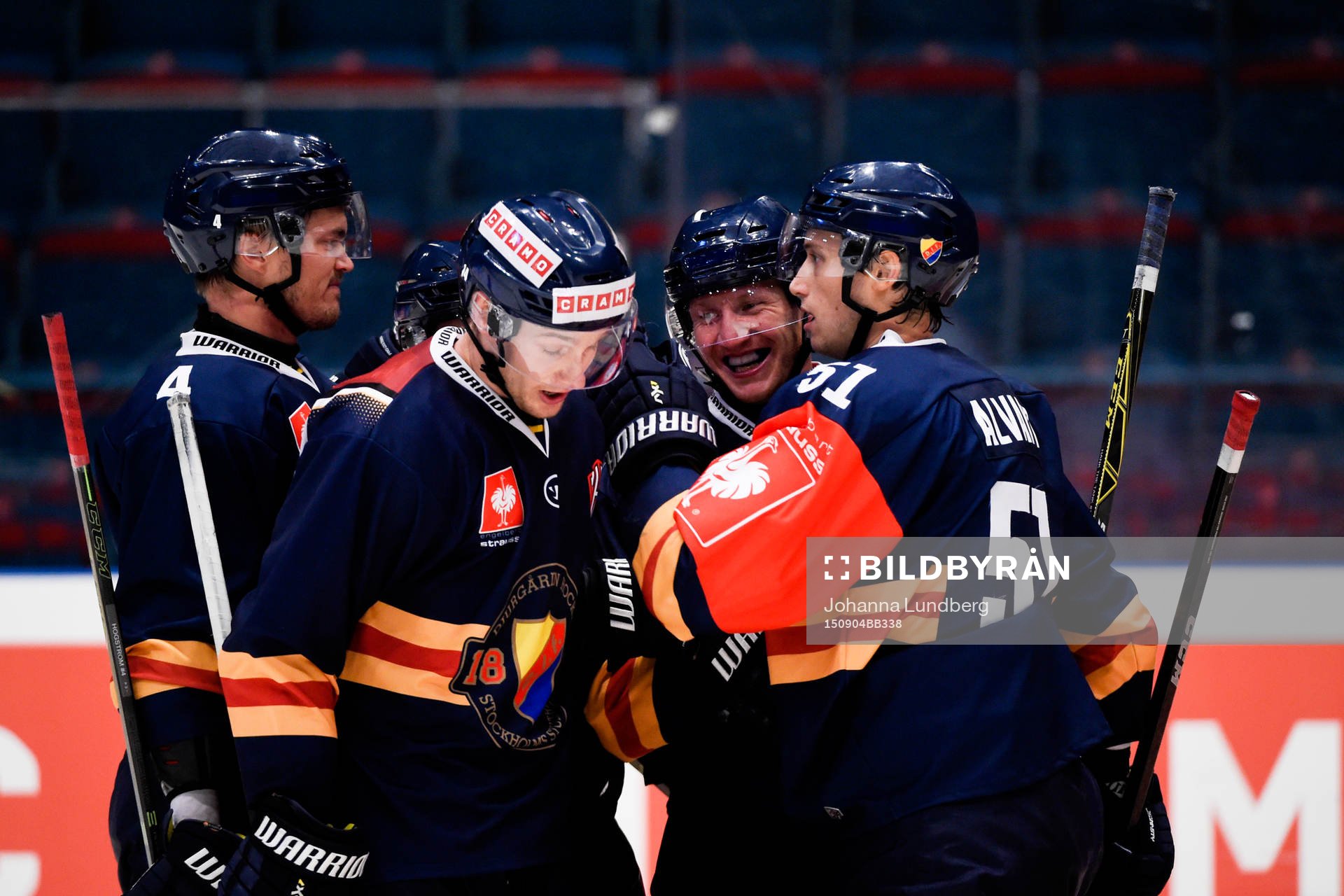 Djurgårdens Alexander Fällström jublar