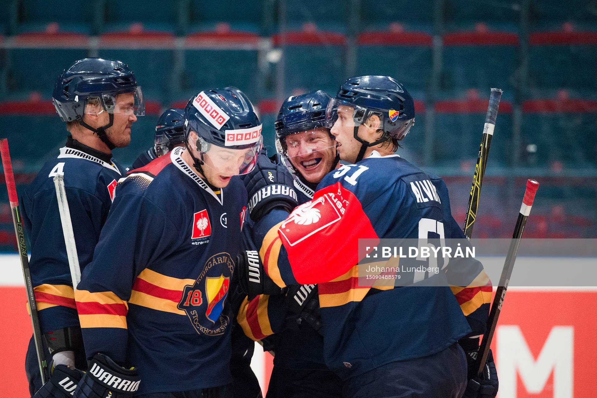 Djurgårdens Marcus Högström (tv) Henrik Eriksson (m) och