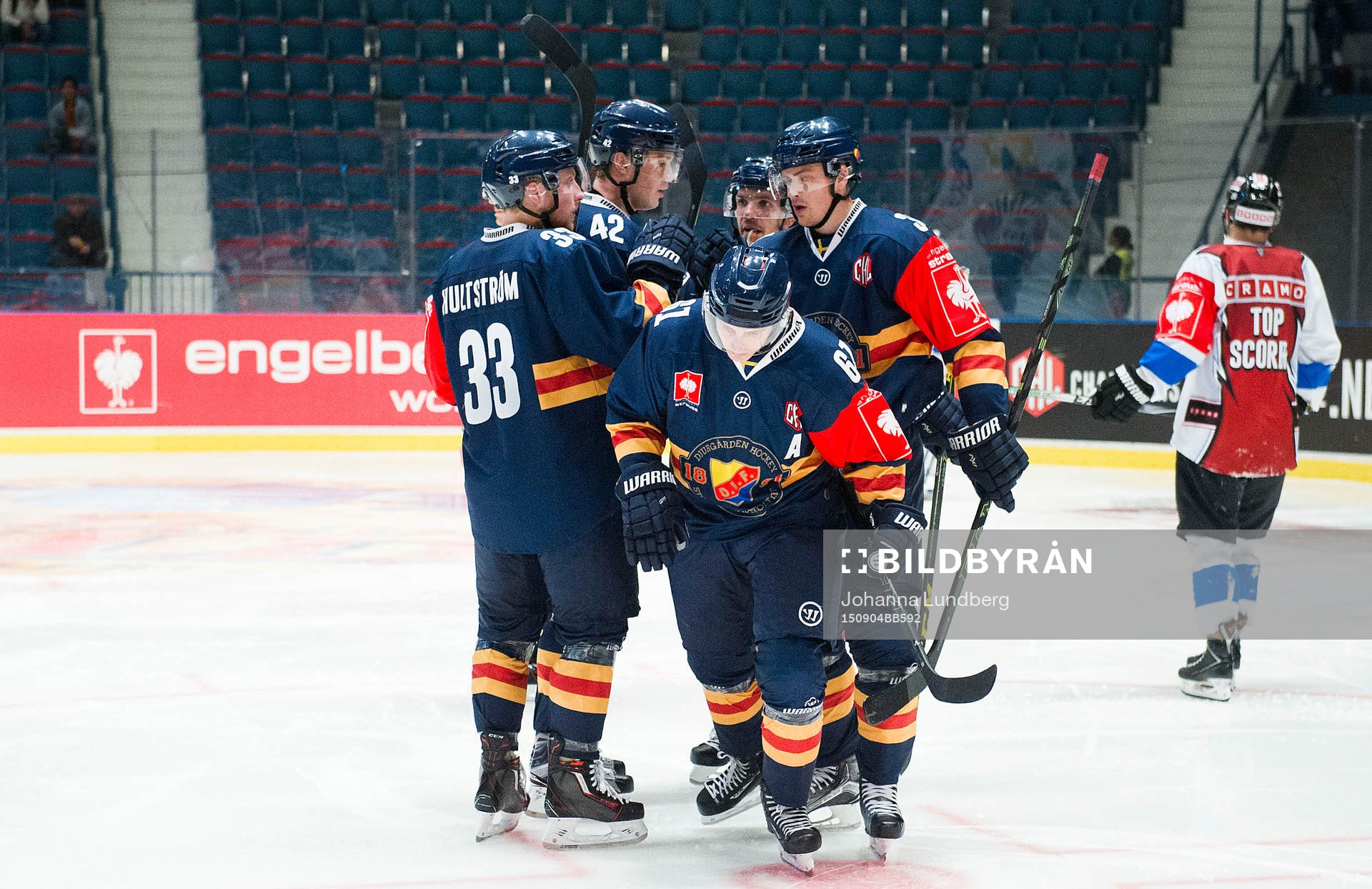 Djurgårdens Linus Hultström, Robin Press, Daniel Brodin