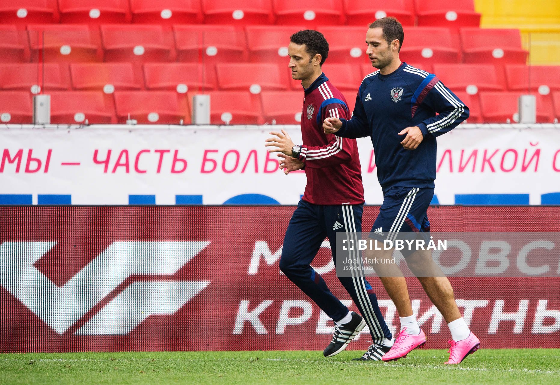 Roman Shirokov på Rysslands fotbollslandslag träning