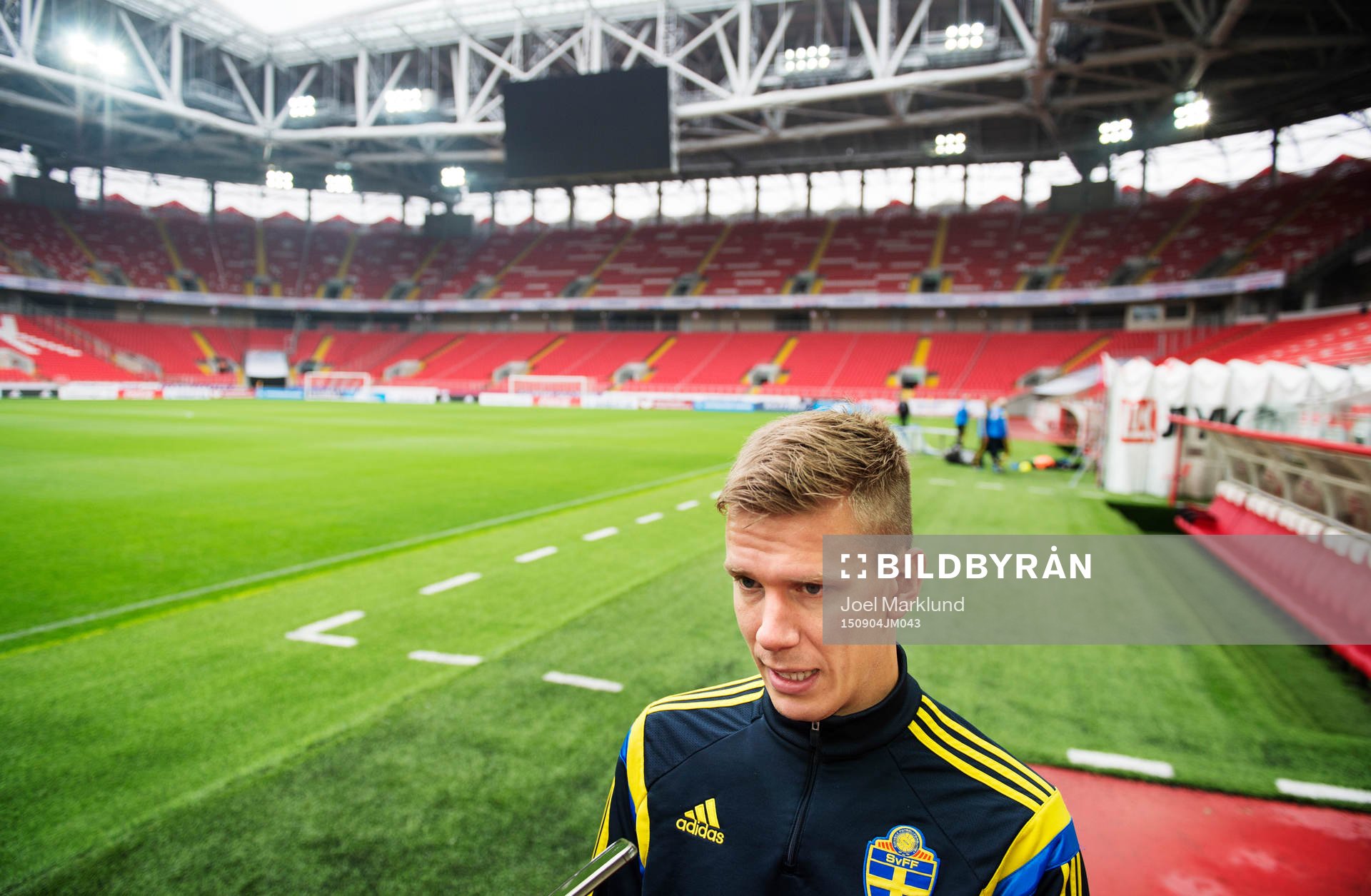Pontus Wernbloom på Sveriges fotbollslandslag träning