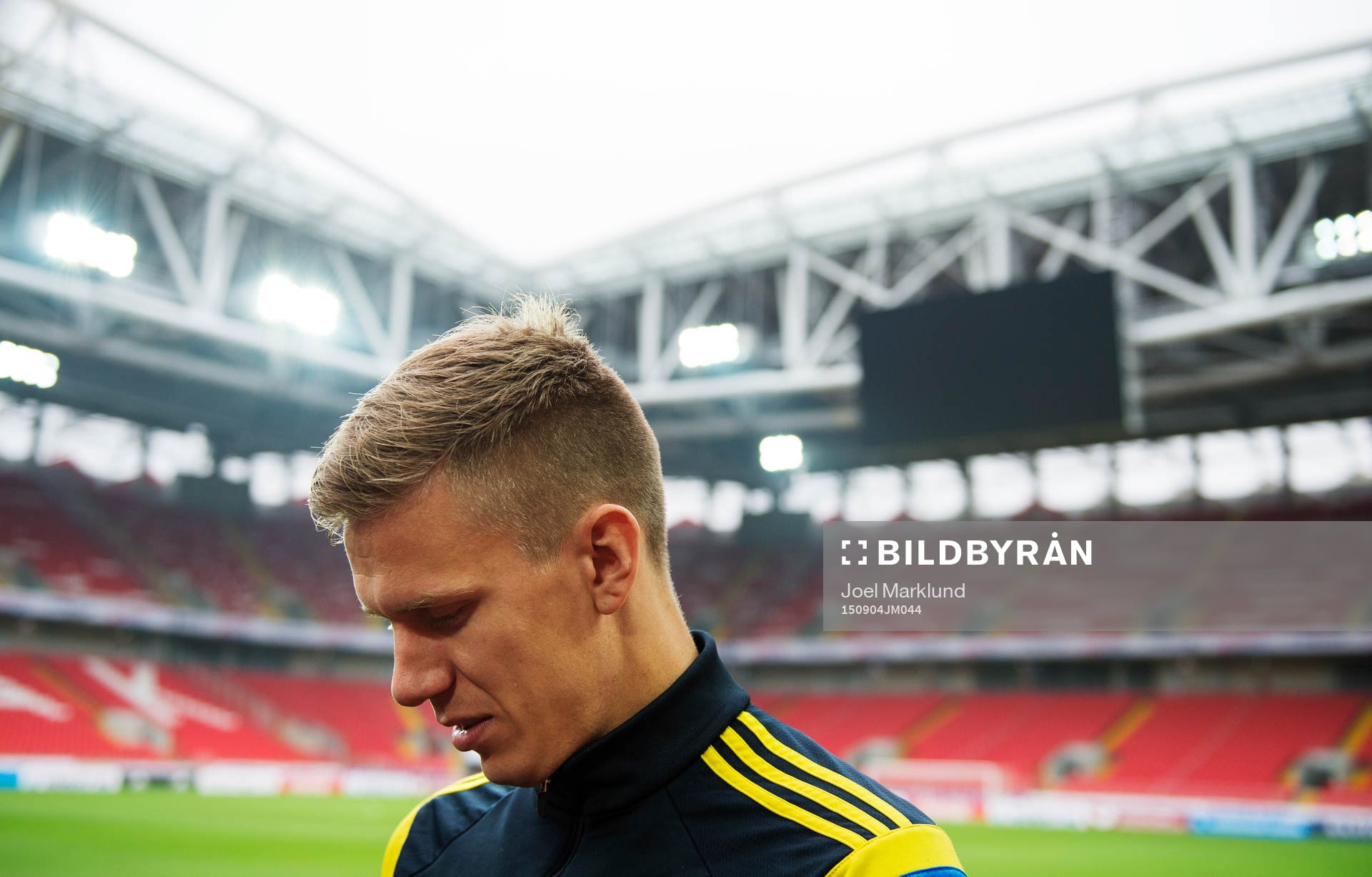 Pontus Wernbloom på Sveriges fotbollslandslag träning