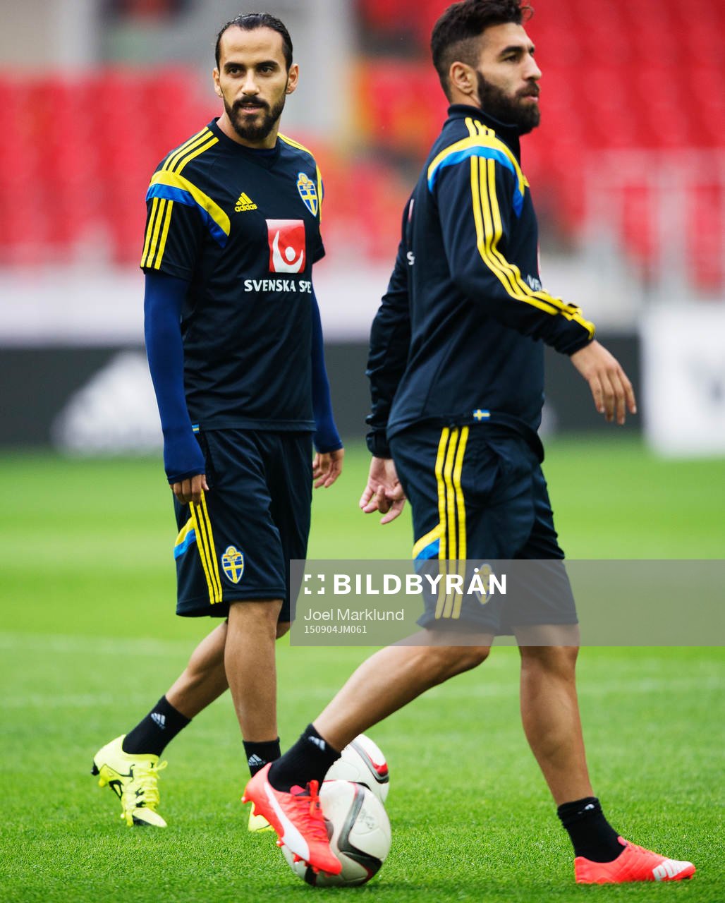 Erkan Zengin och Jimmy Durmaz på Sveriges fotbollslandslag