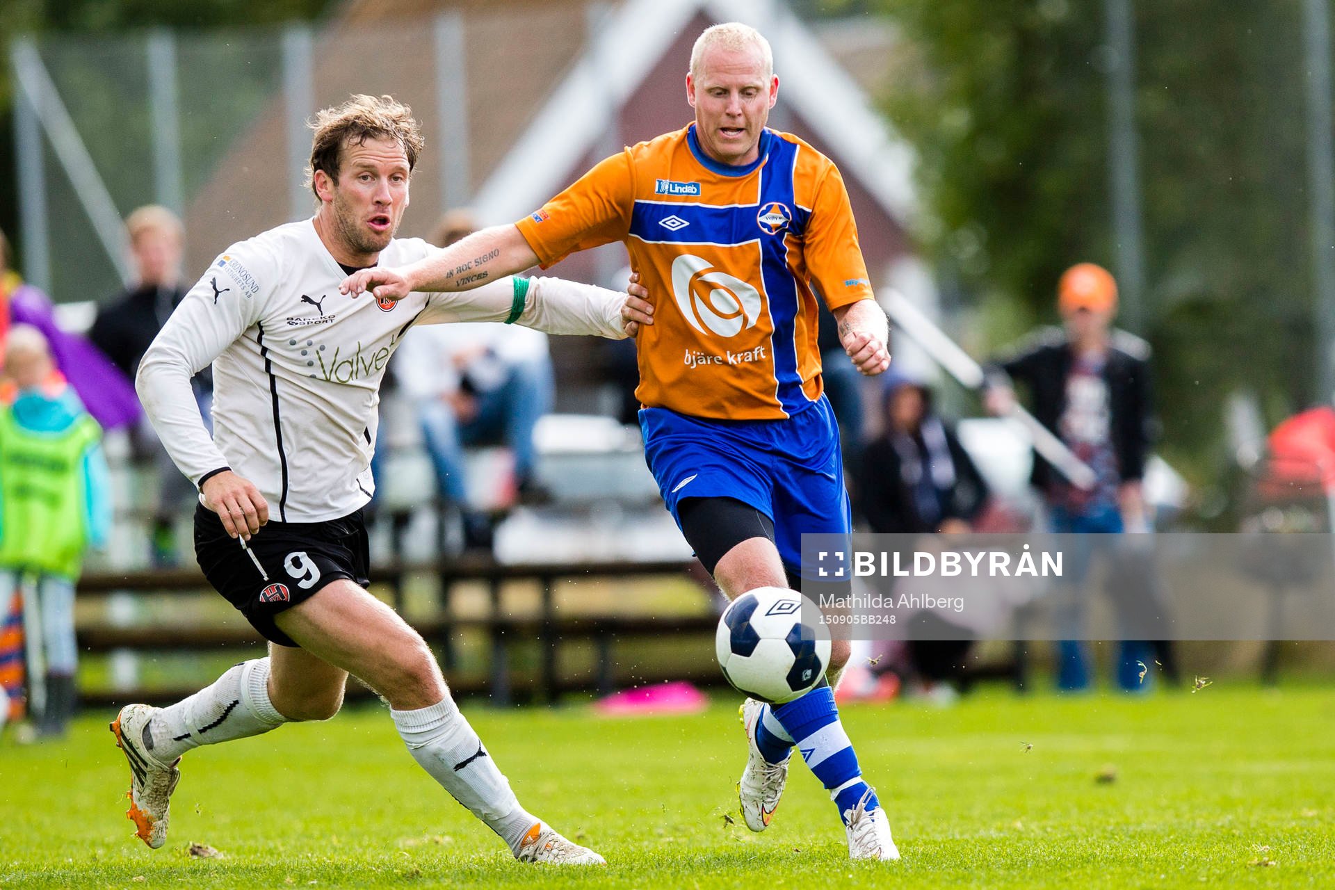 Hittarps Felix Erlanson och Vejbys Christopher Wessman