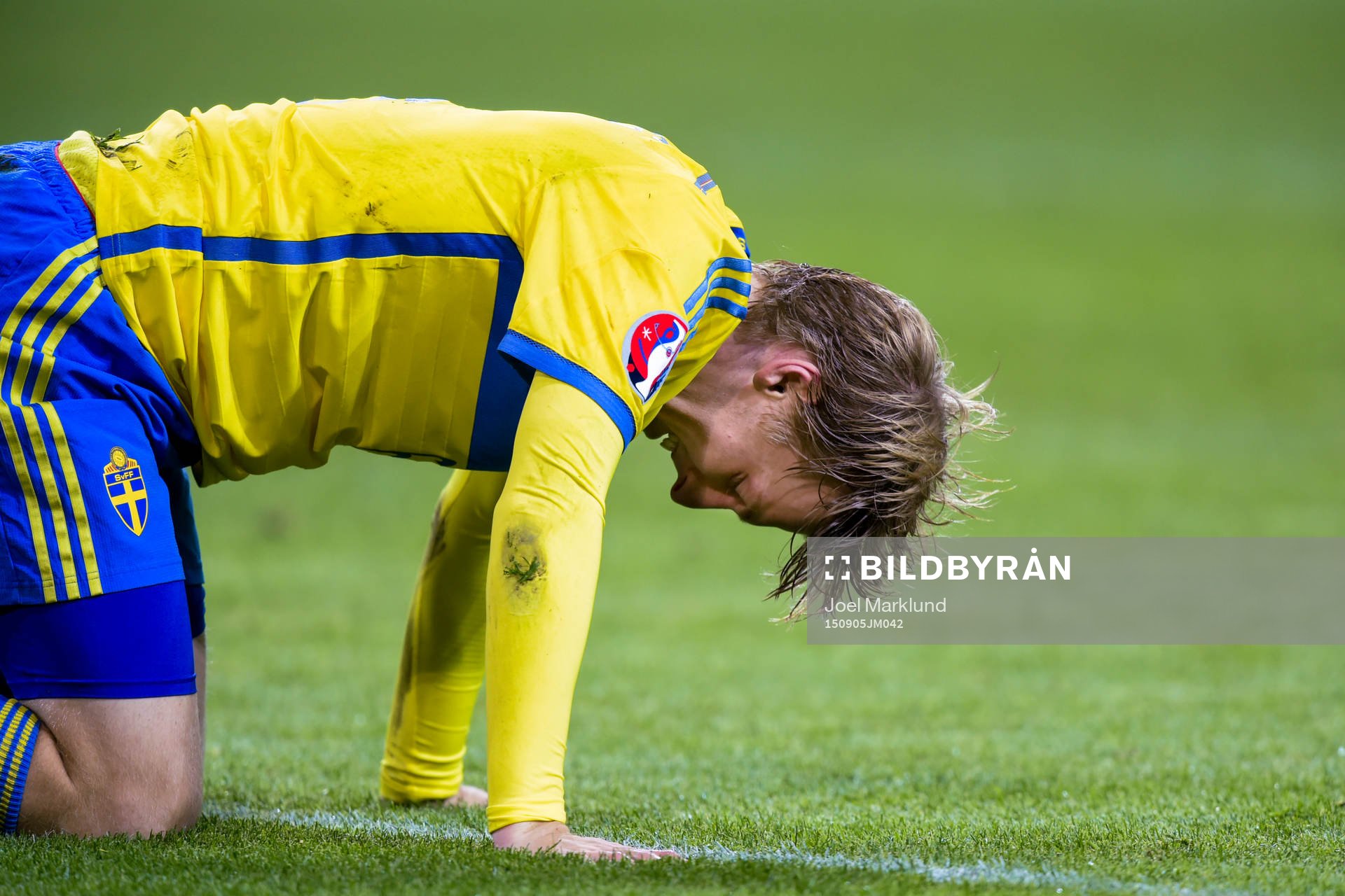 Sveriges Emil Forsberg har ont