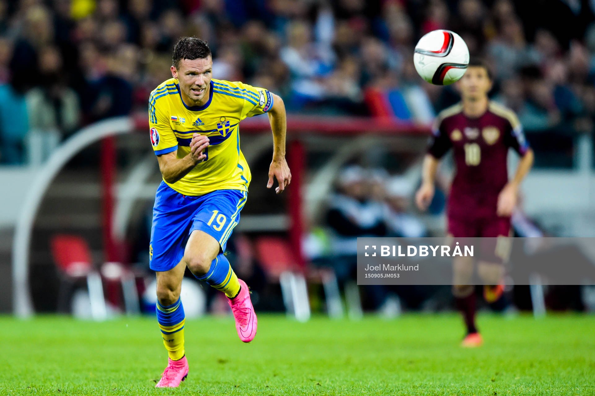 Sveriges Marcus Berg jagar boll