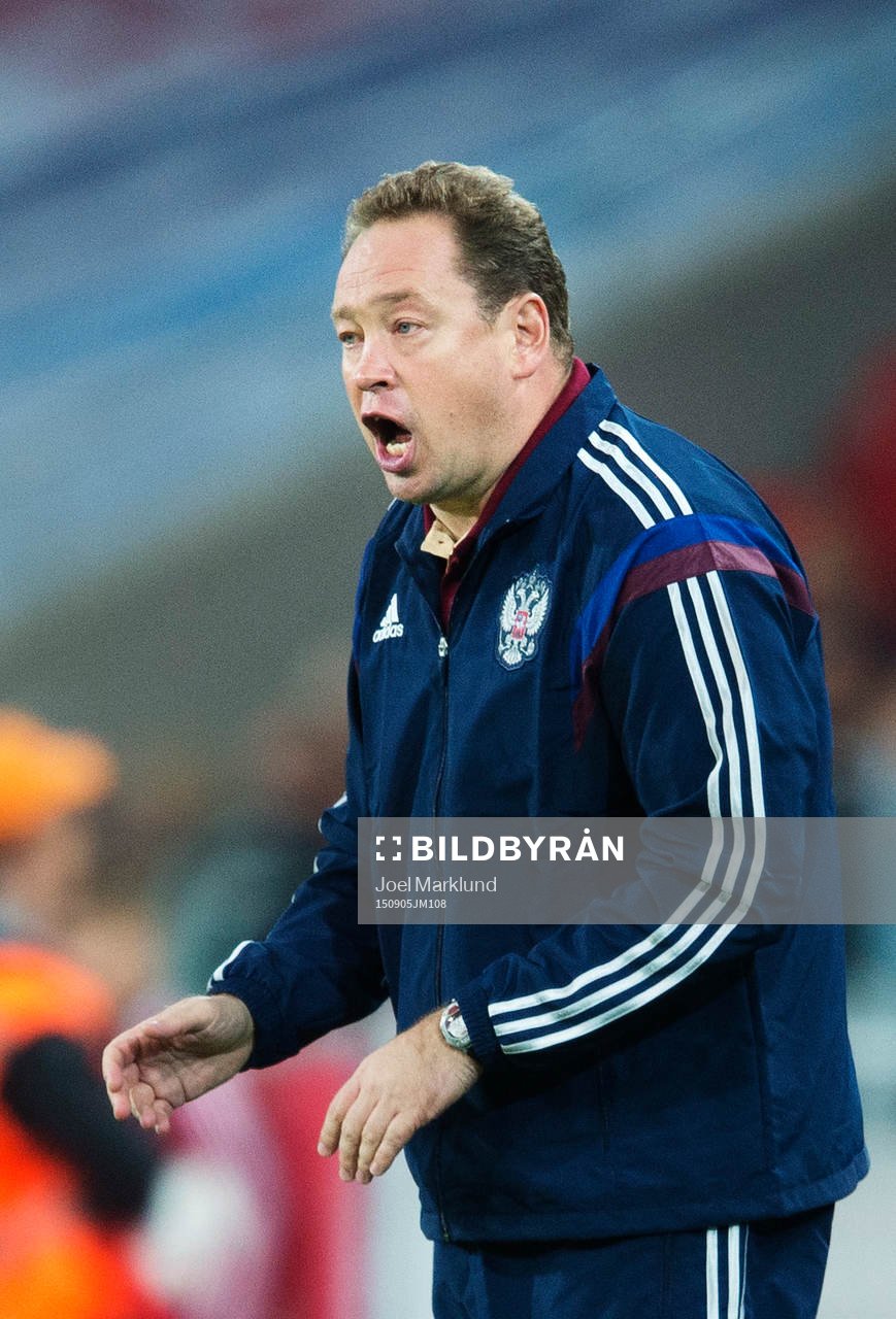Rysslands förbundskapten Leonid Slutski