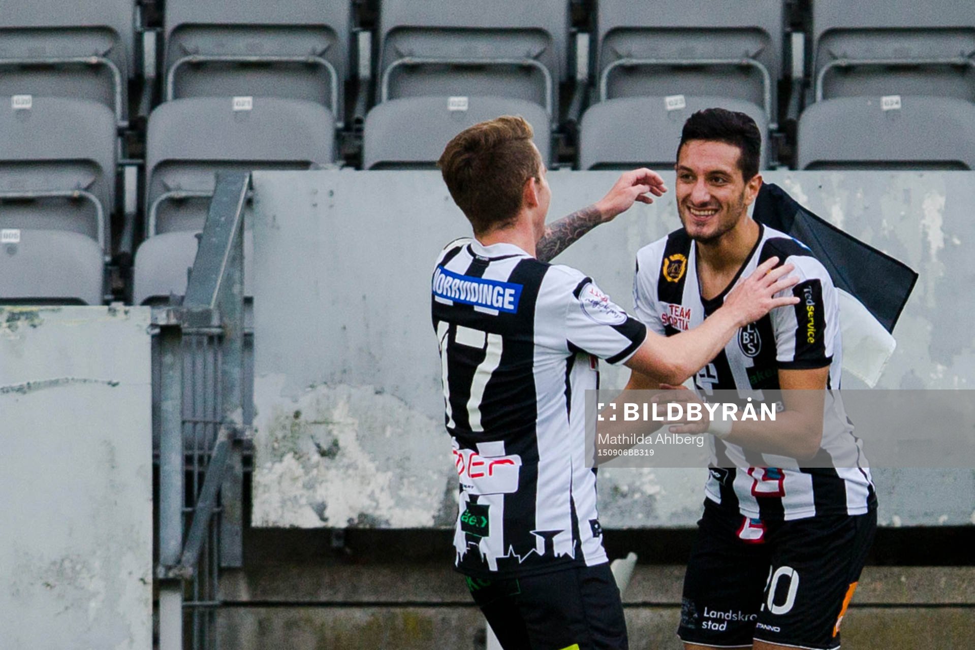 Landskronas Rasmus Alm och Mohamed Ramadan firar tillsammans