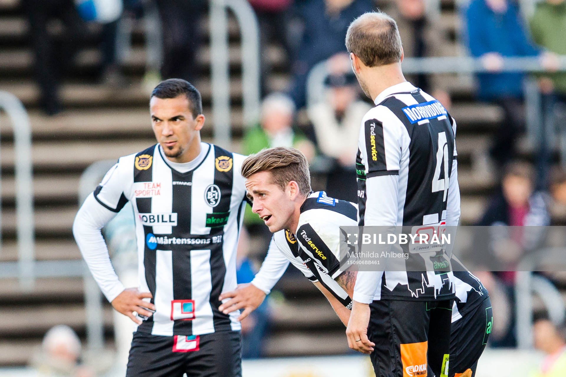 Landskronas Admir Aganovic, Rasmus Alm och Mikael Dahlgren