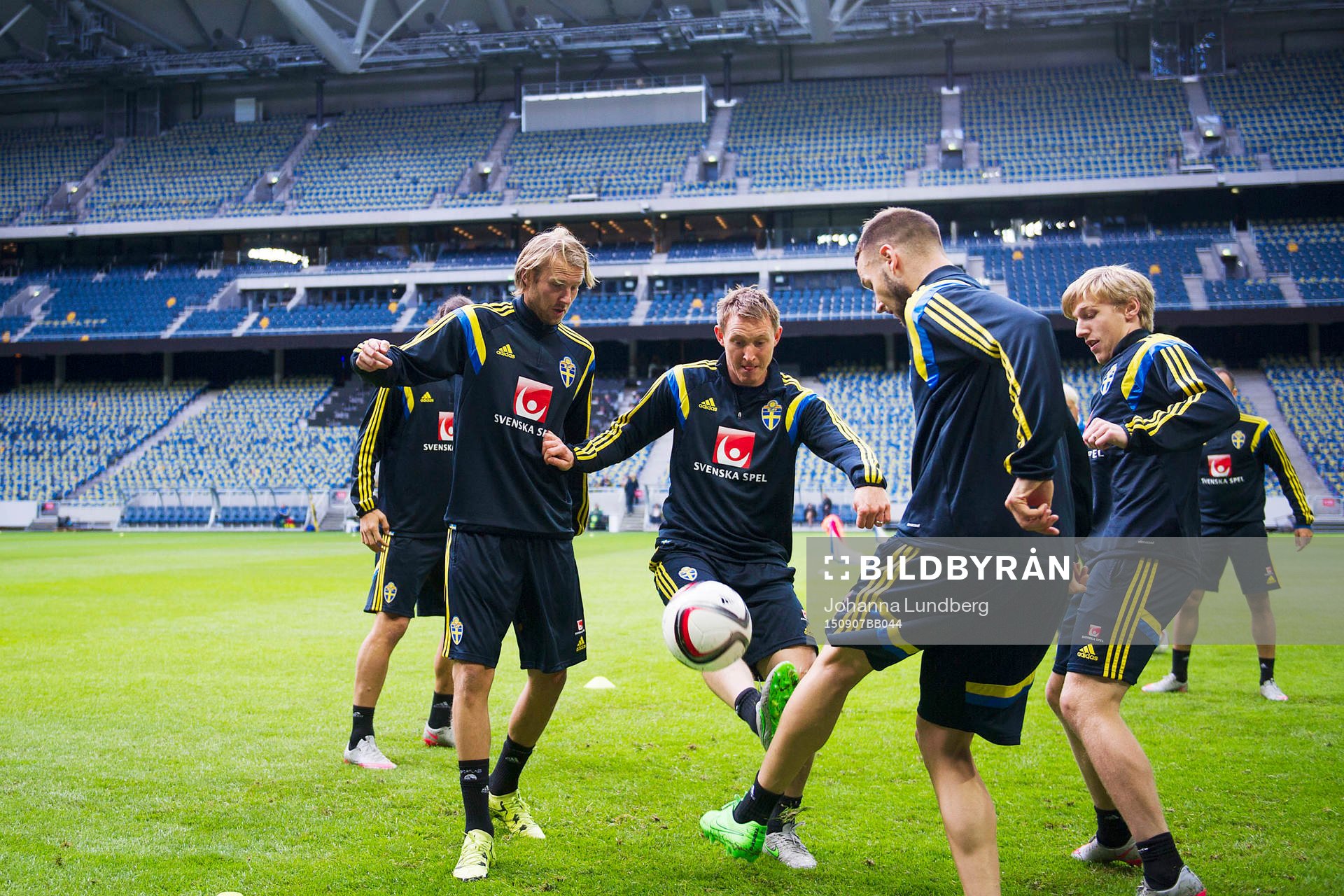 Ola Toivonen, Kim Källström, Alexander Milosevic och Emil