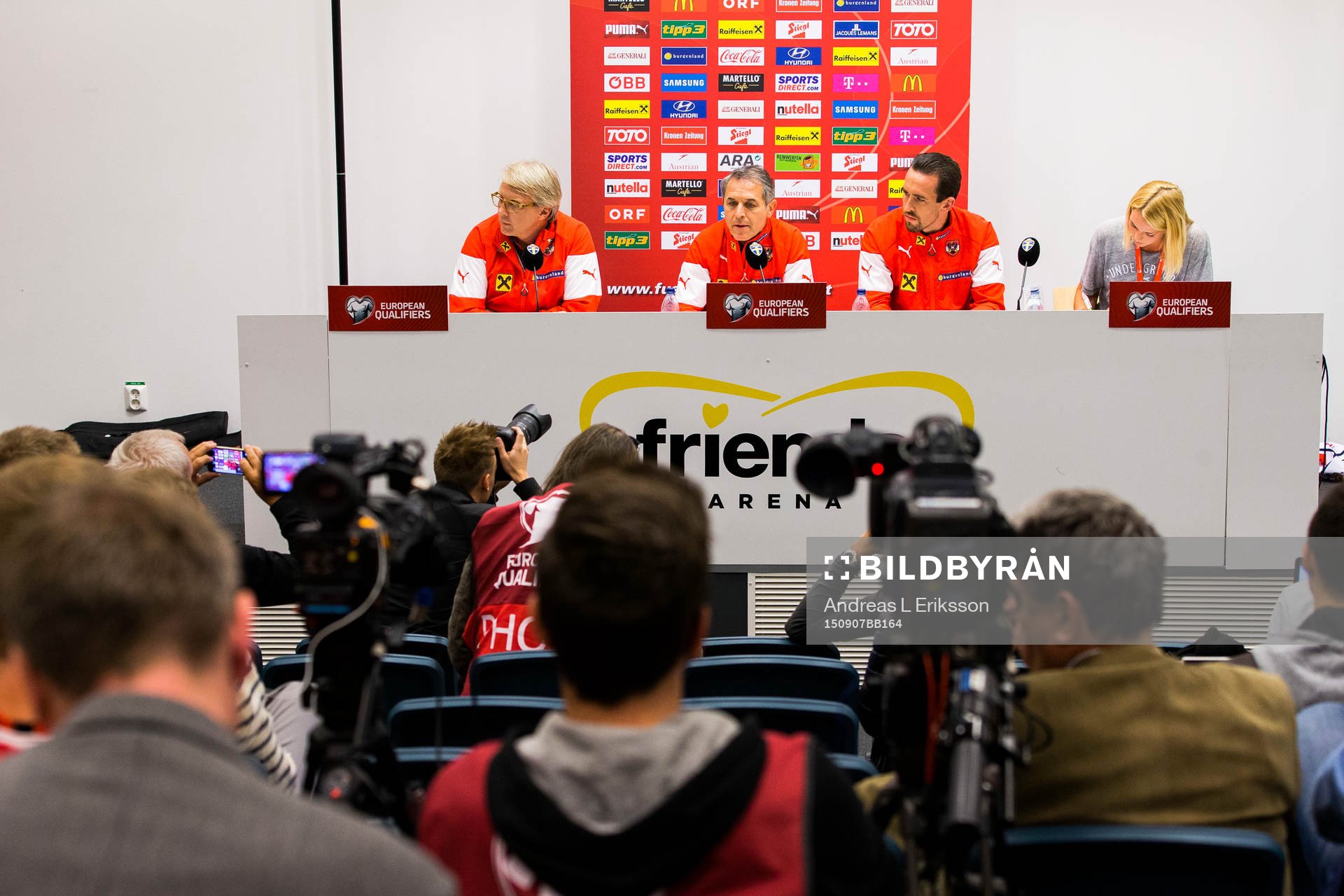 Österrikes förbundskapten Marcel Koller och Christian