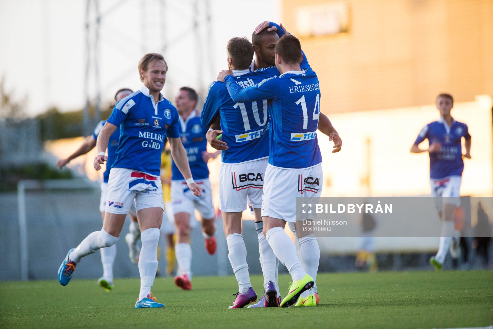 Trelleborgs Salif Camara Jönsson jublar