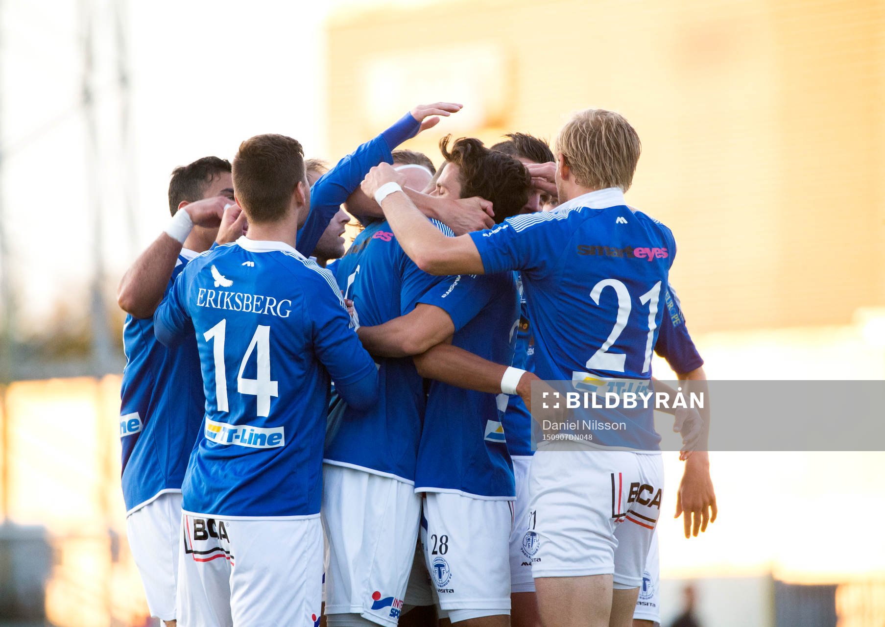 Jubel i Trelleborg när Salif Camara Jönsson gjort 1-0