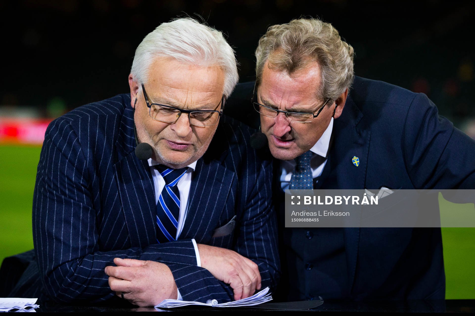 s Hasse Backe och Sveriges förbundskapten Erik Hamrén i