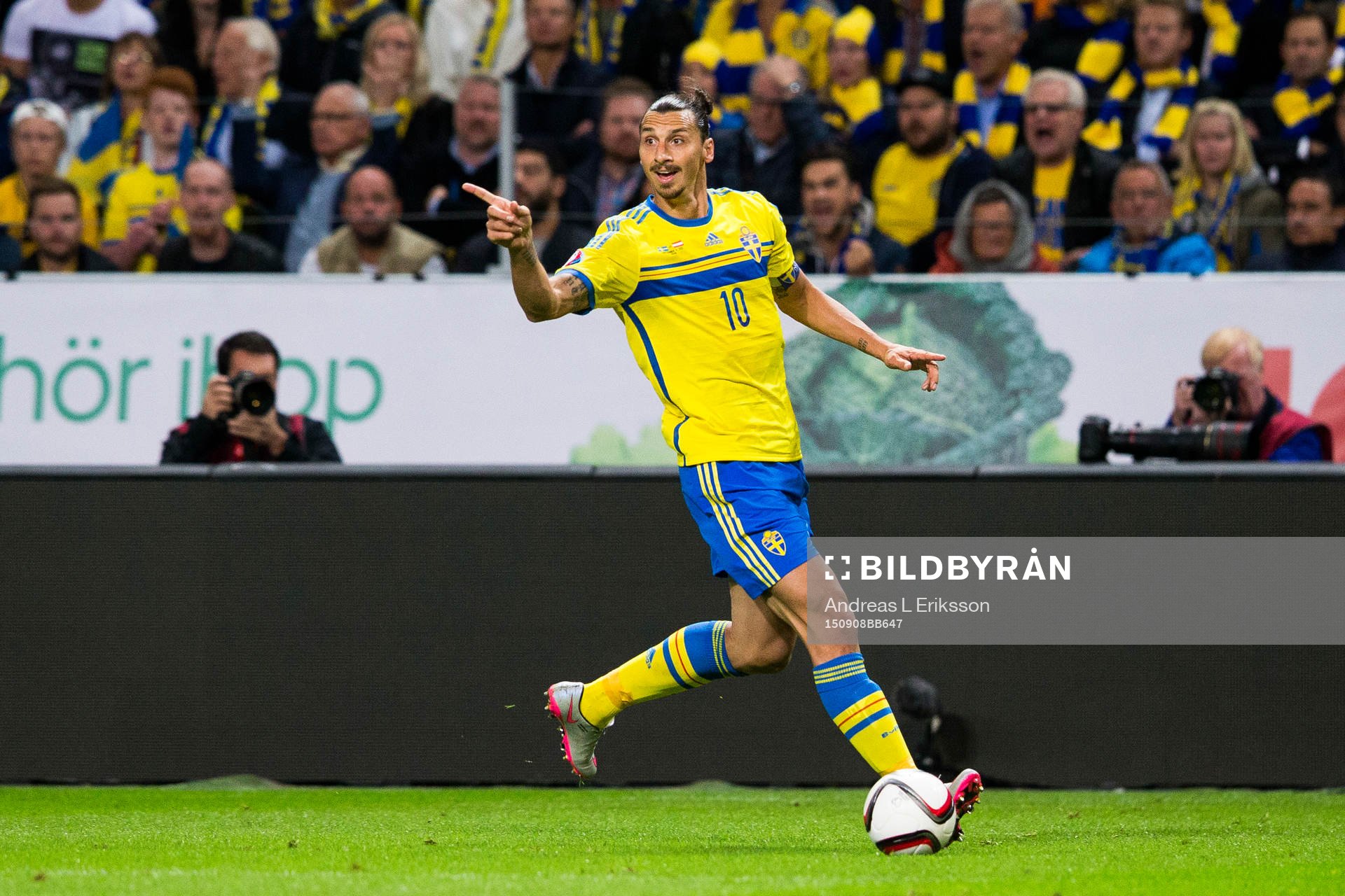 Sveriges Zlatan Ibrahimovic reagerar