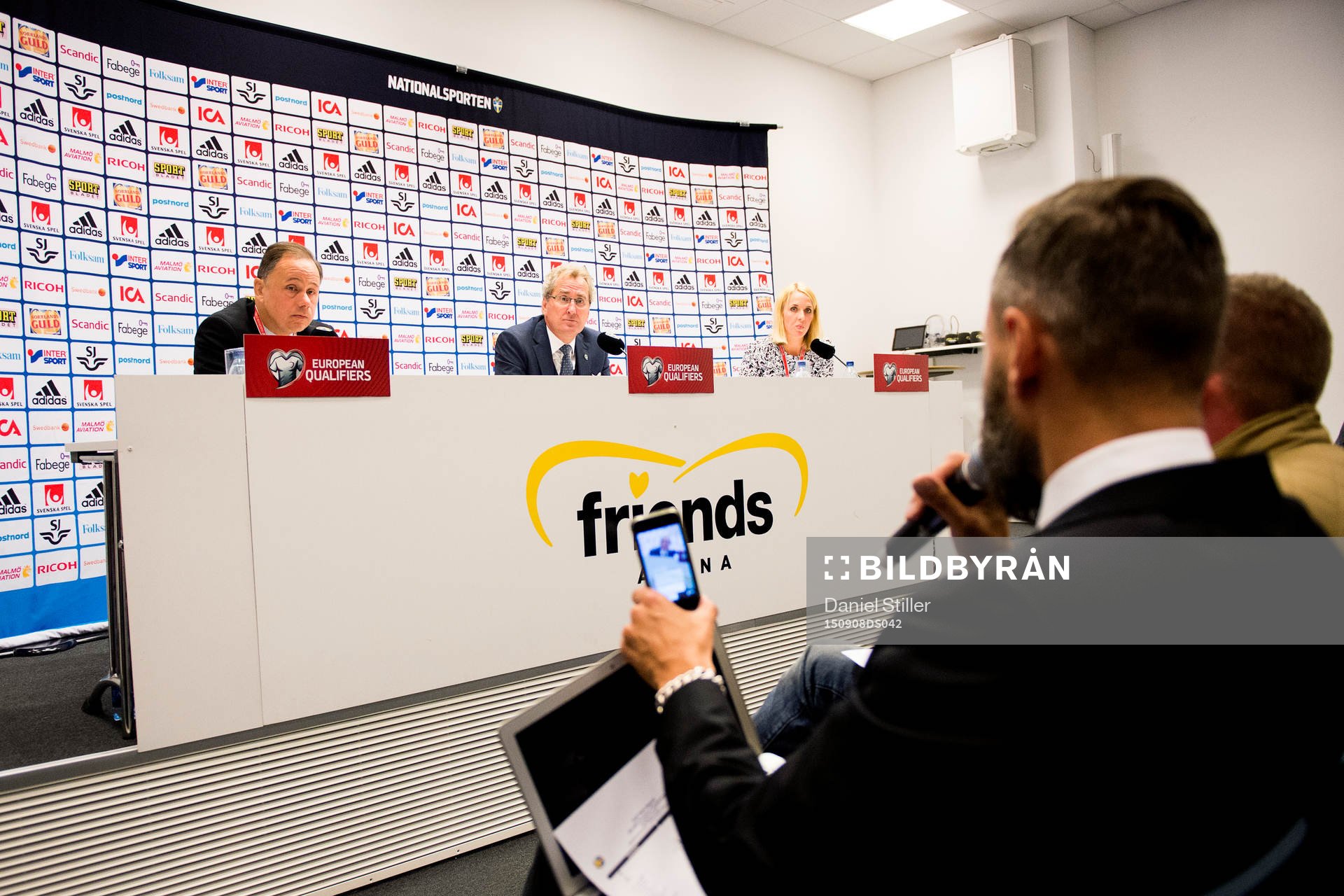 Sveriges förbundskapten Erik Hamrén på presskonferensen