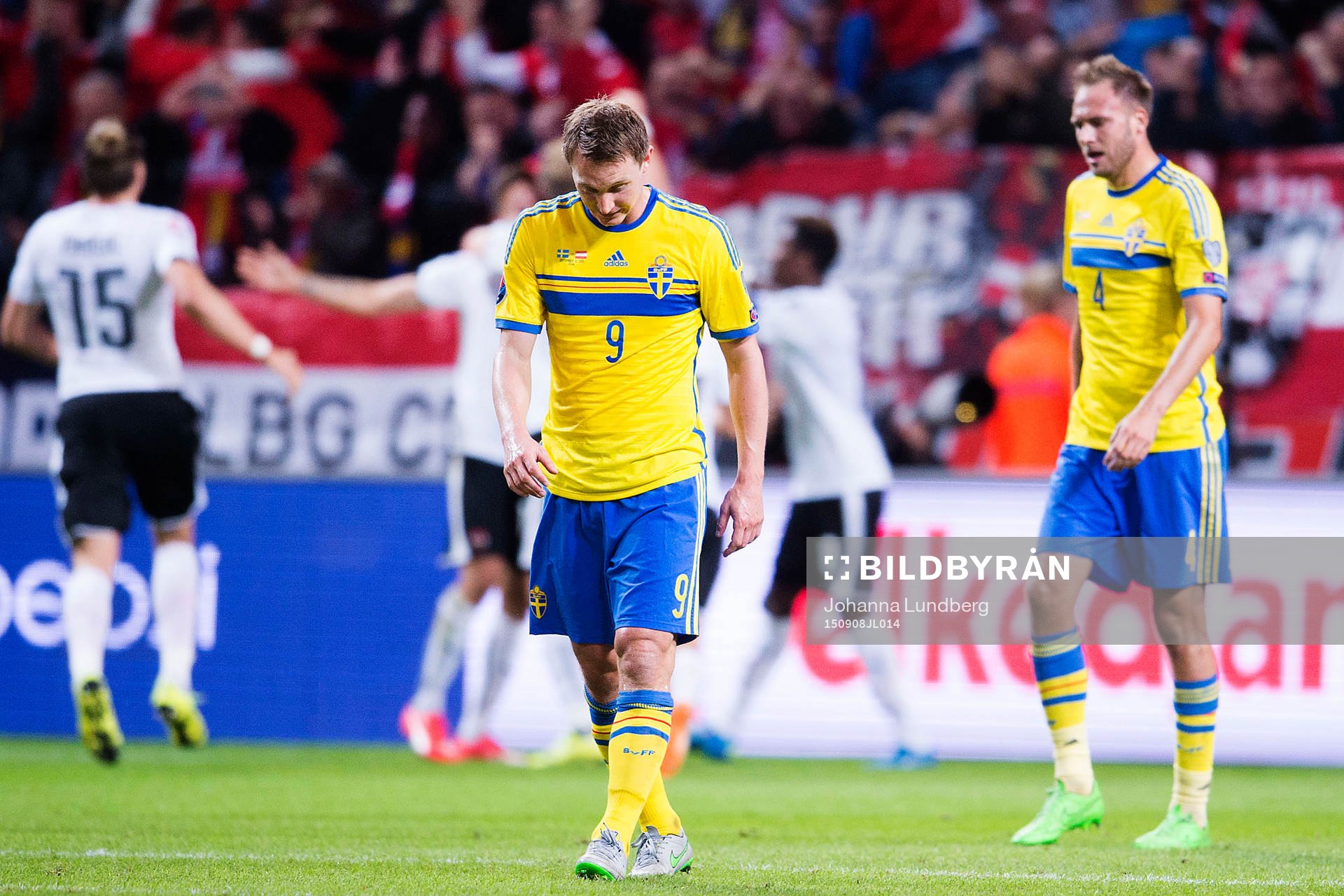 Sveriges Kim Källström och Andreas Granqvist deppar