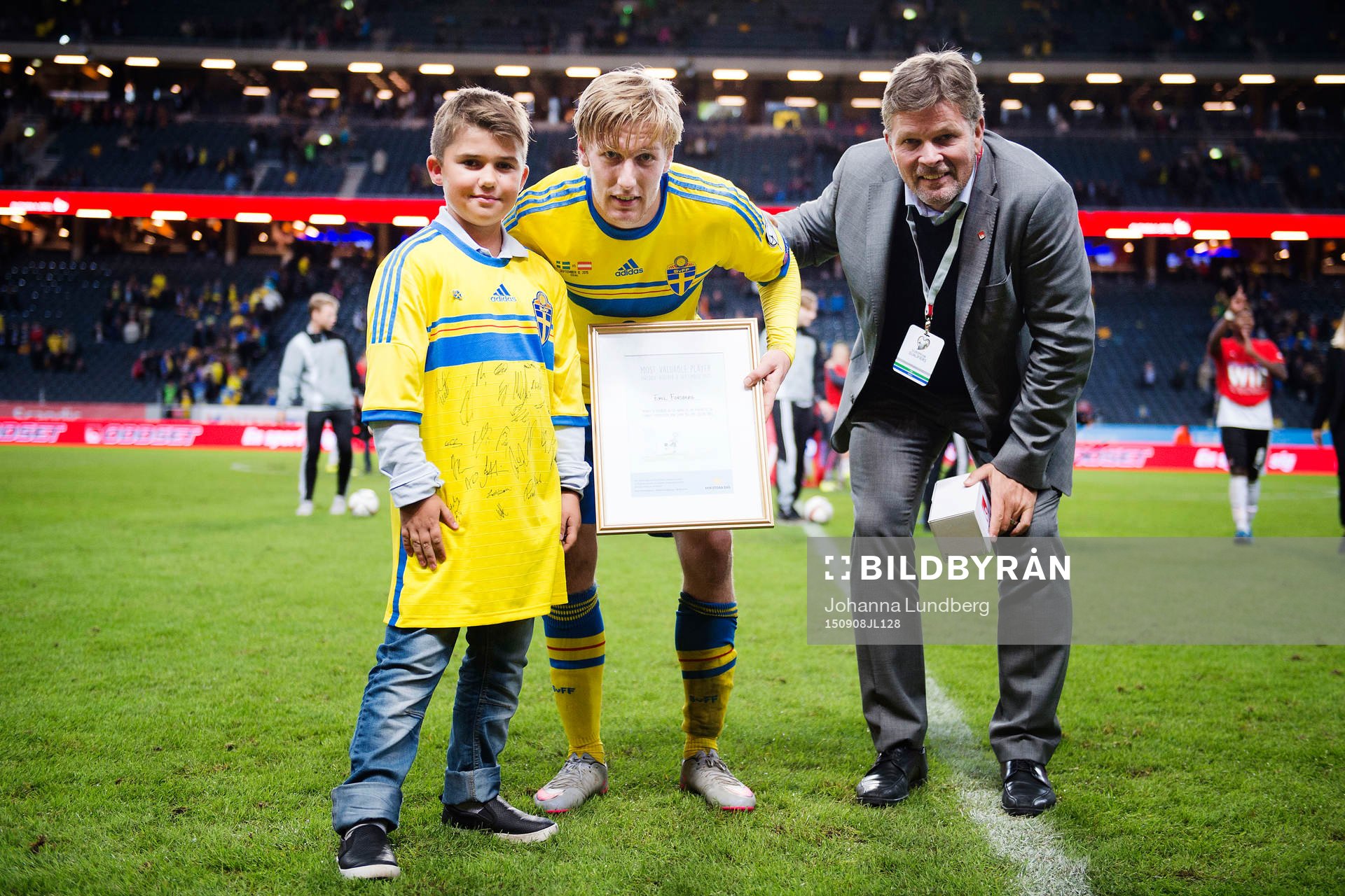 Sveriges Emil Forsberg får pris för matchens lirare