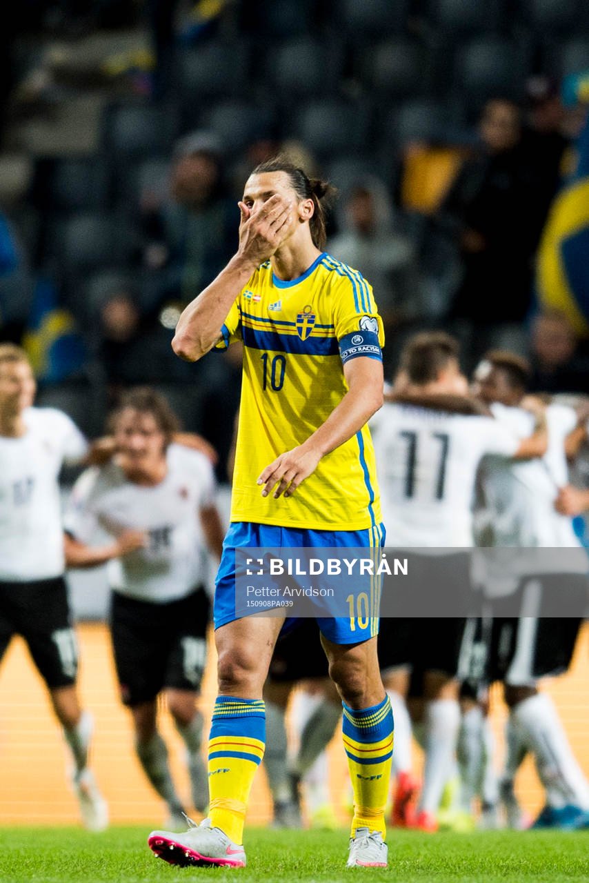 Sveriges Zlatan Ibrahimovic deppar