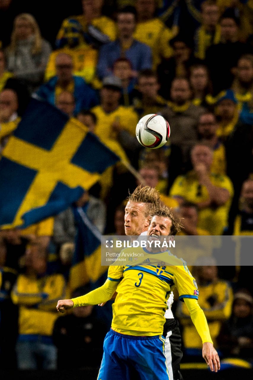 Sveriges Mikael Antonsson i nickduell med Österrikes Marek