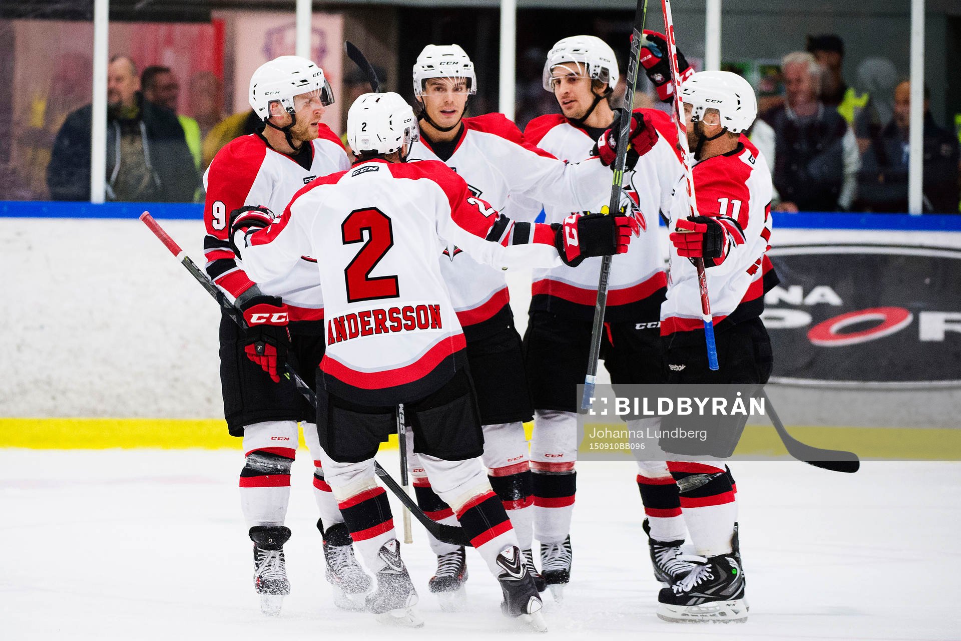 Malmö Redhawks Erik Andersson, Henrik Hetta, Nils
